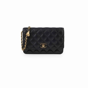 Chanel Turn-lock WOC with Charms Black Caviar