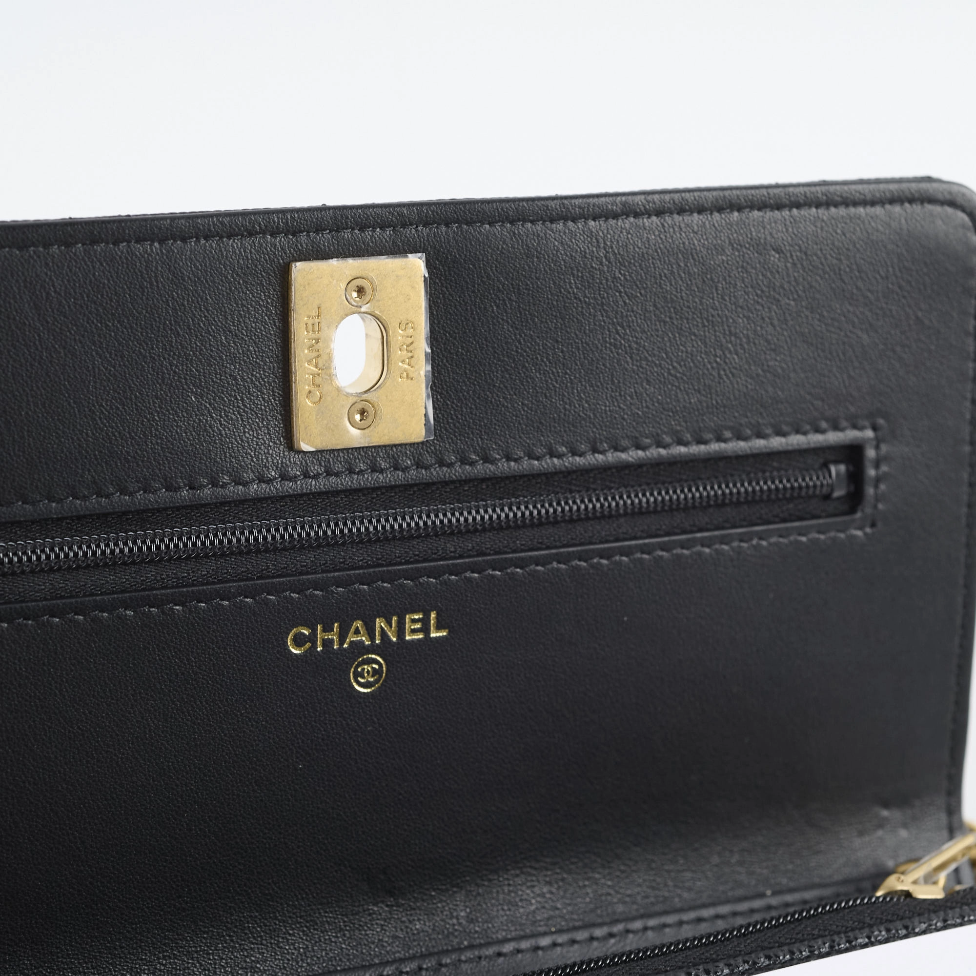 Chanel Turn-lock WOC with Charms Black Caviar