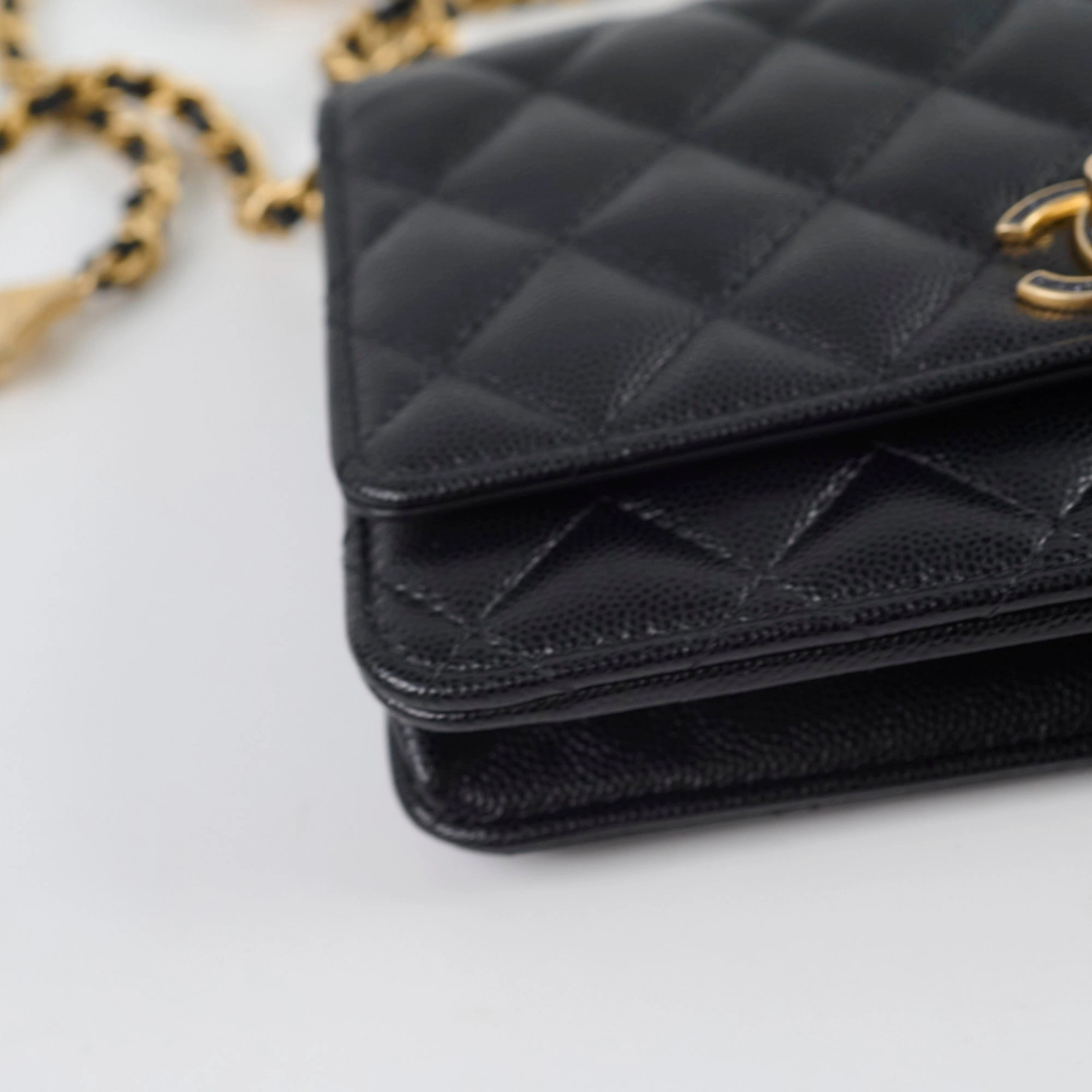 Chanel Turn-lock WOC with Charms Black Caviar