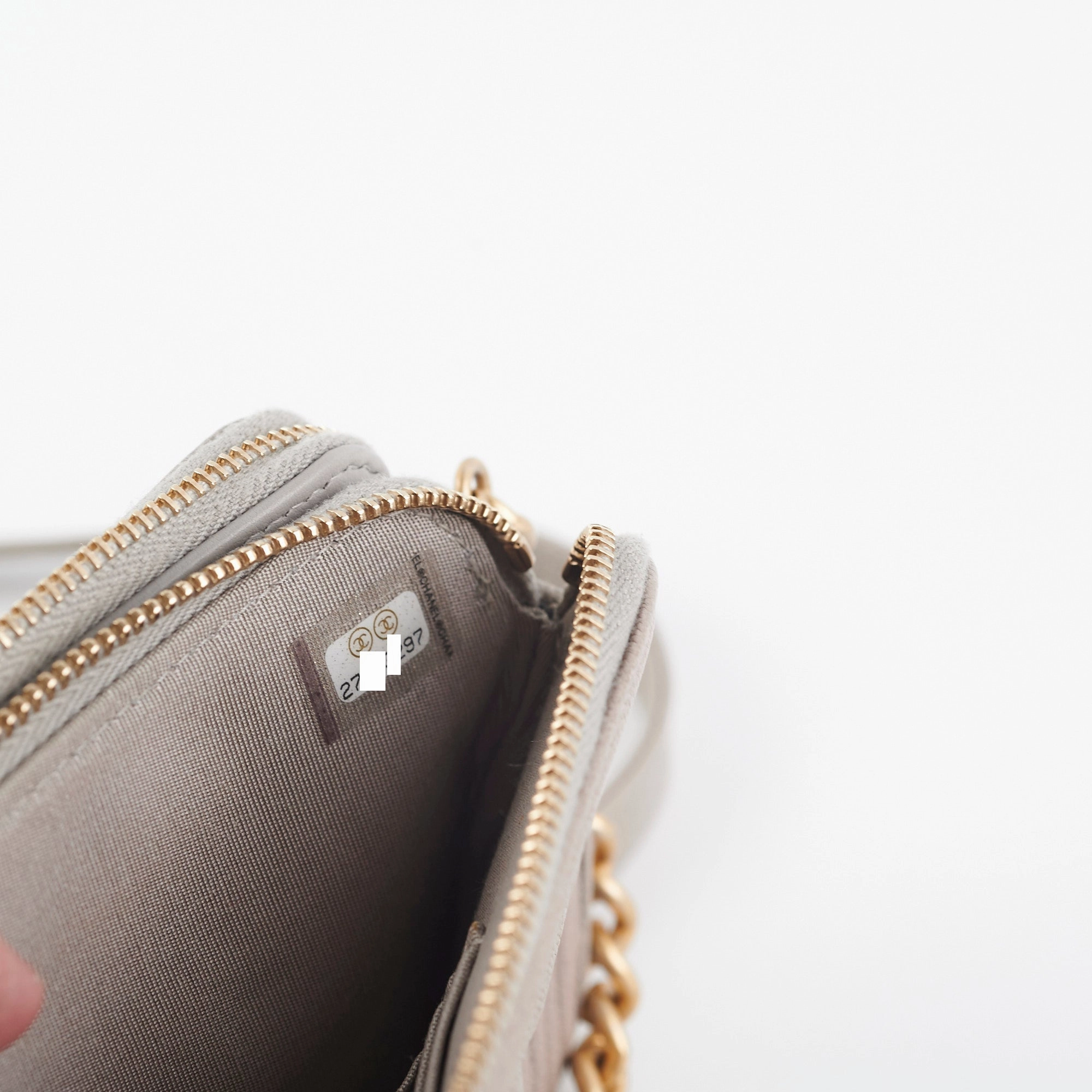 Chanel Two Toned Clutch on Chain