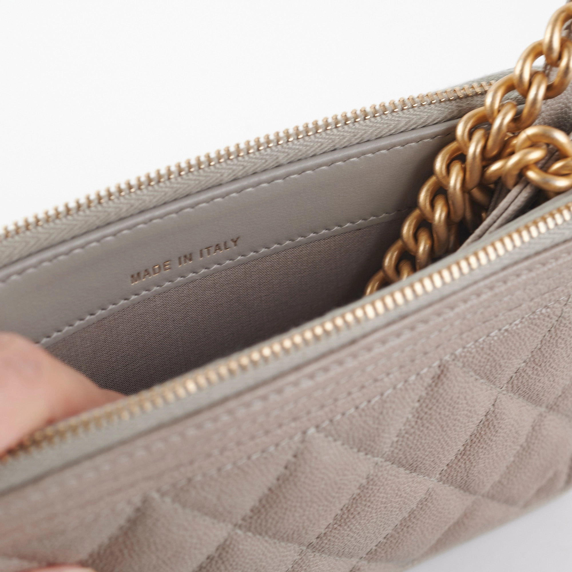 Chanel Two Toned Clutch on Chain