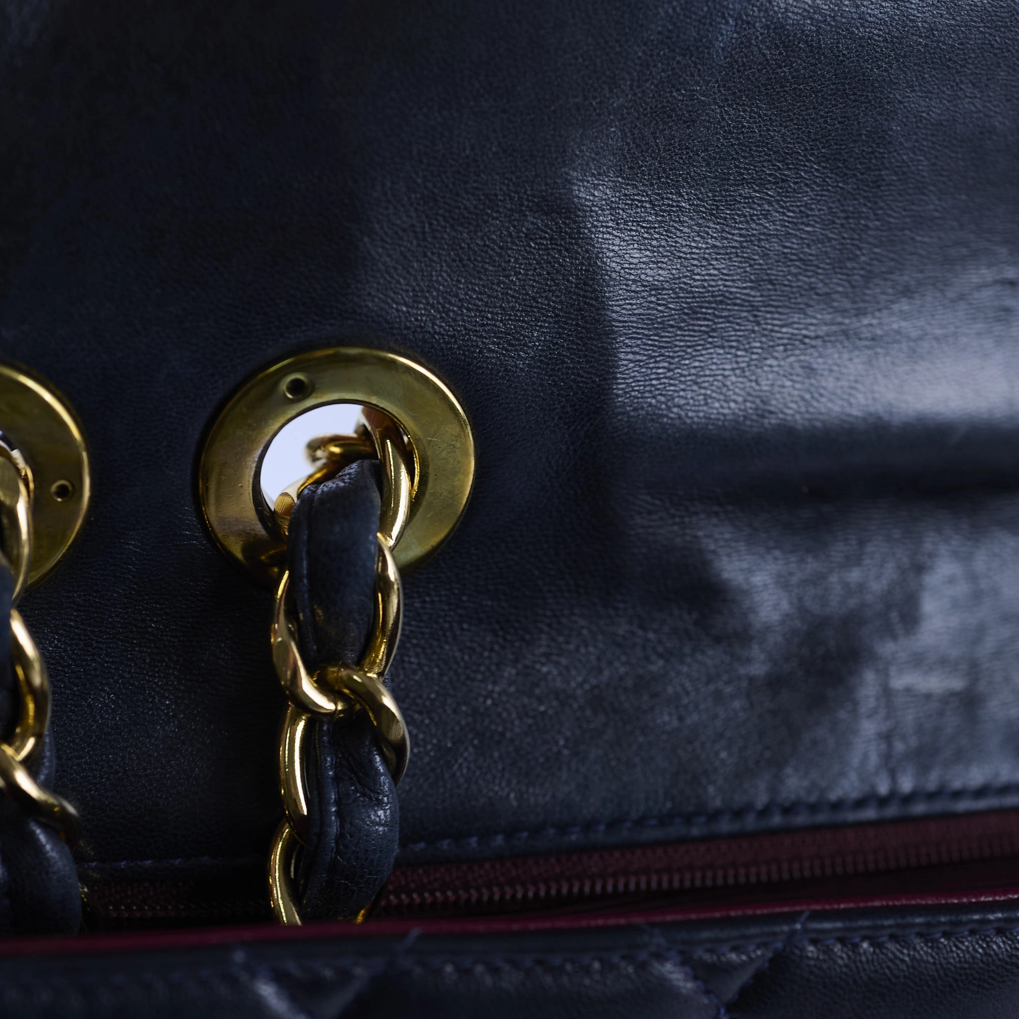 Chanel Vintage 24k Lambskin Jumbo XL Flap
