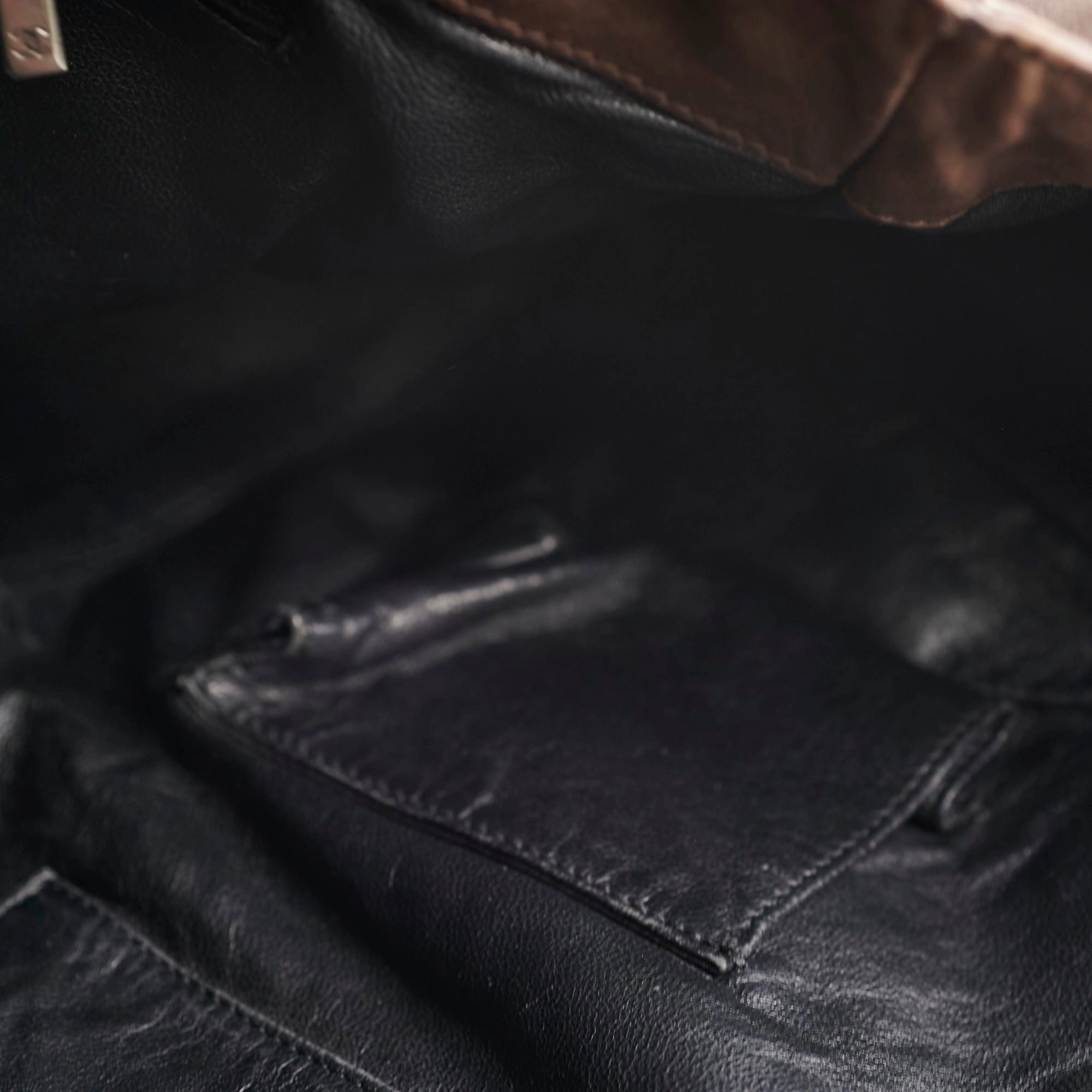 Chanel Vintage Brown Leather Tote - Series 10