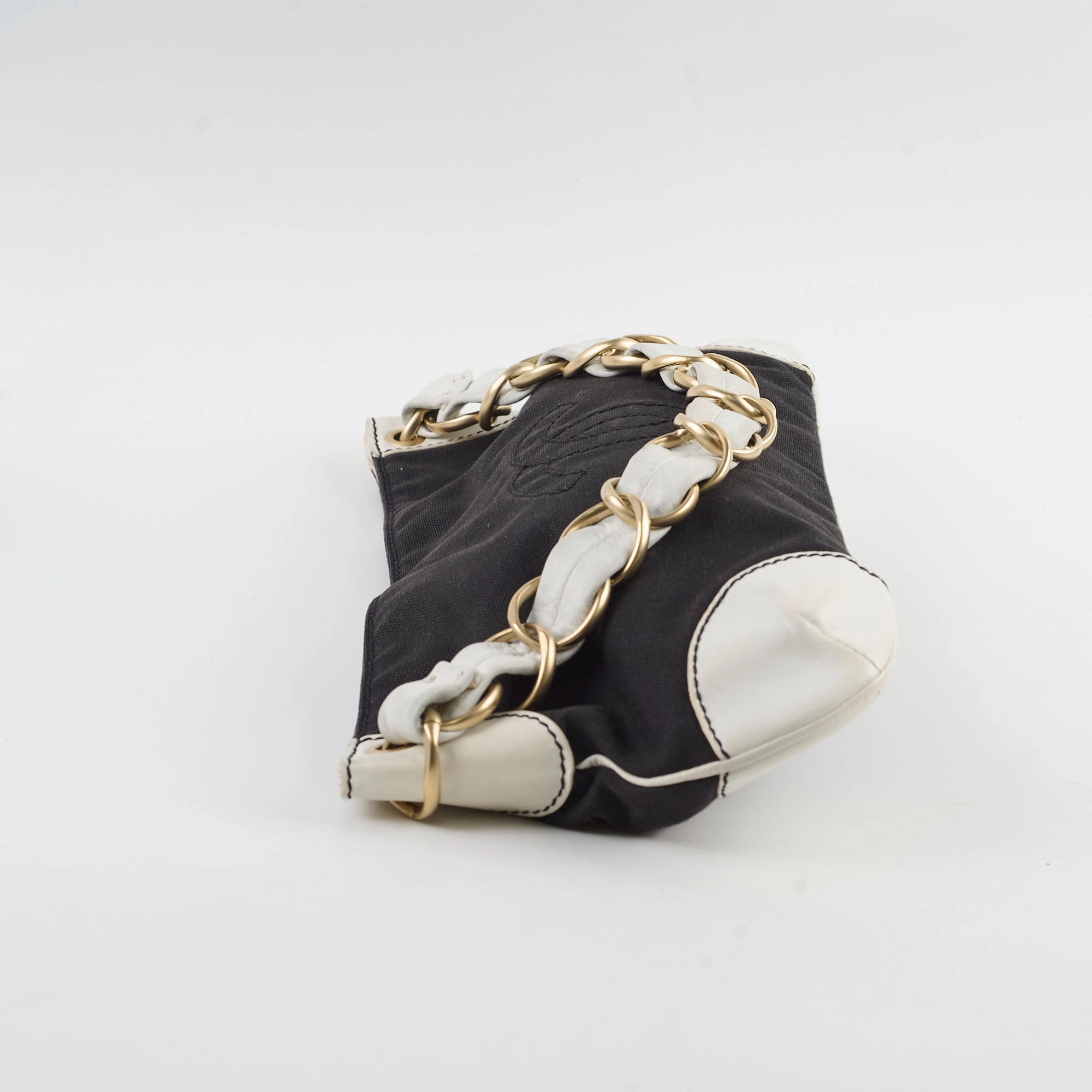 Chanel Vintage Canvas Shoulder Bag