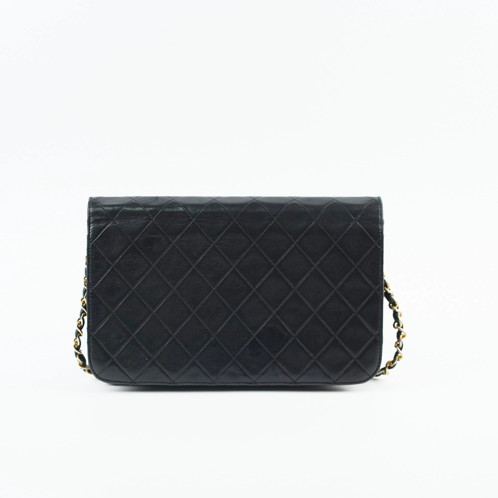 Chanel Vintage Lambskin Flap Bag Black