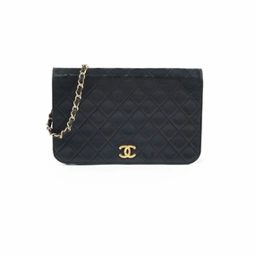 Chanel Vintage Lambskin Flap Bag Black