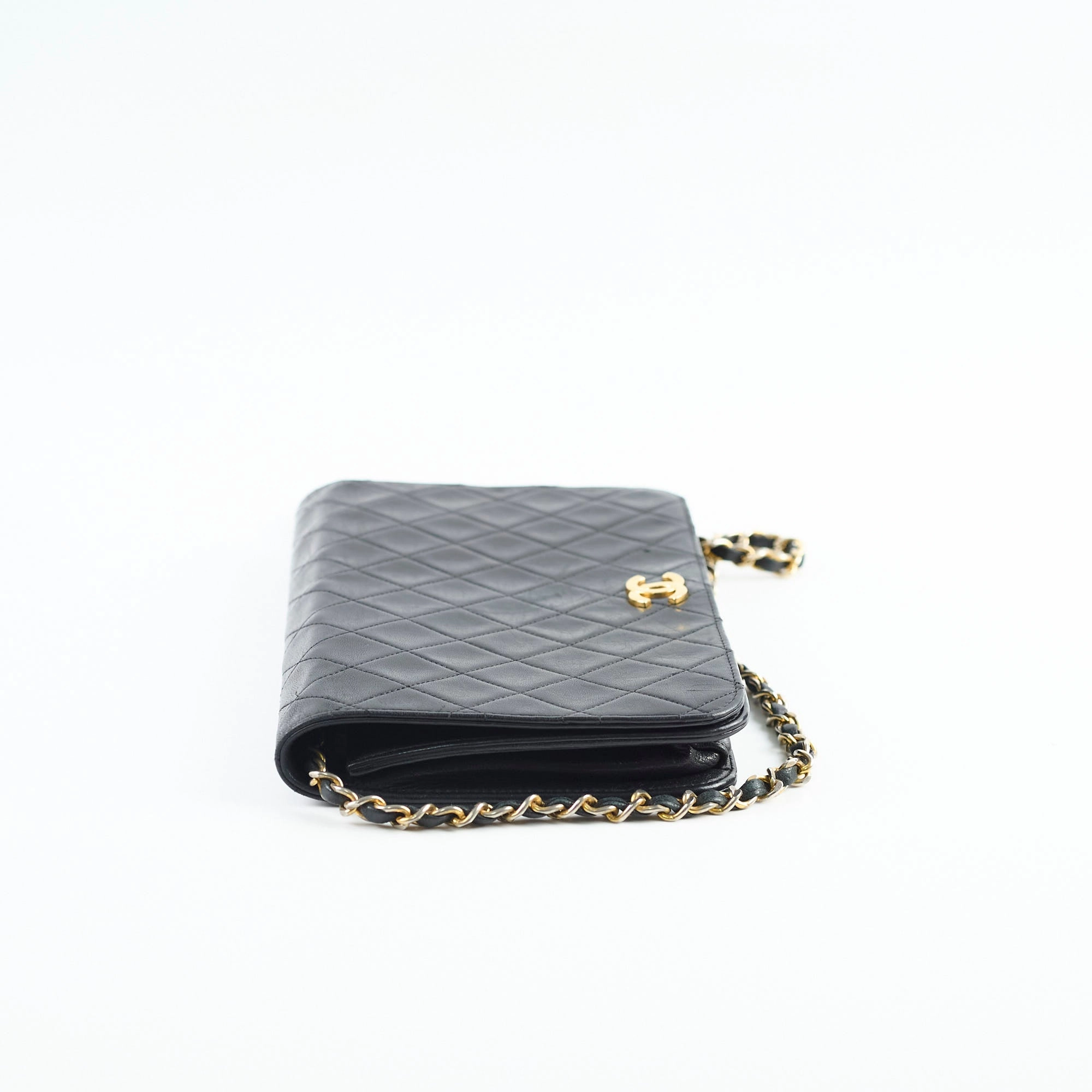 Chanel Vintage Lambskin Flap Bag Black
