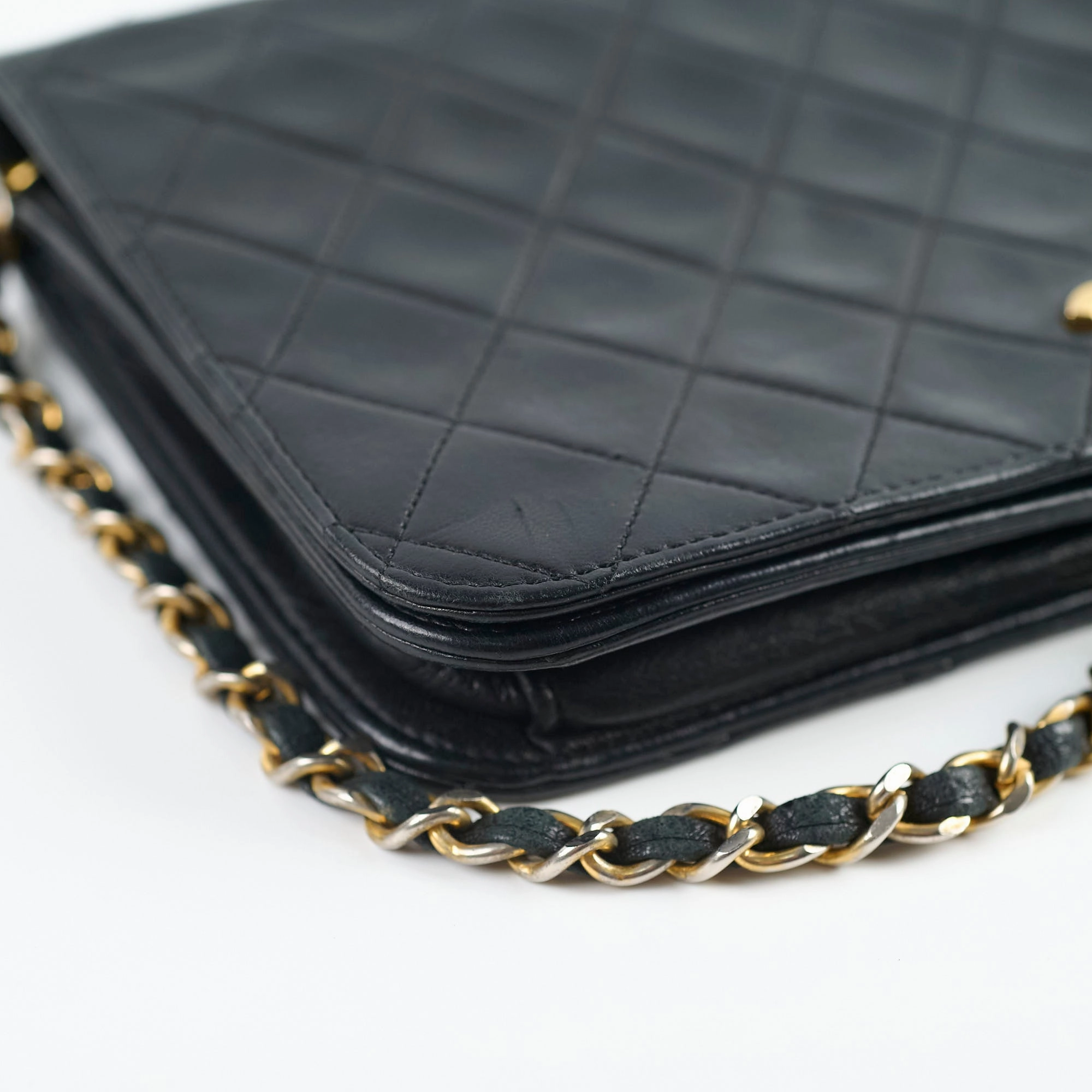 Chanel Vintage Lambskin Flap Bag Black