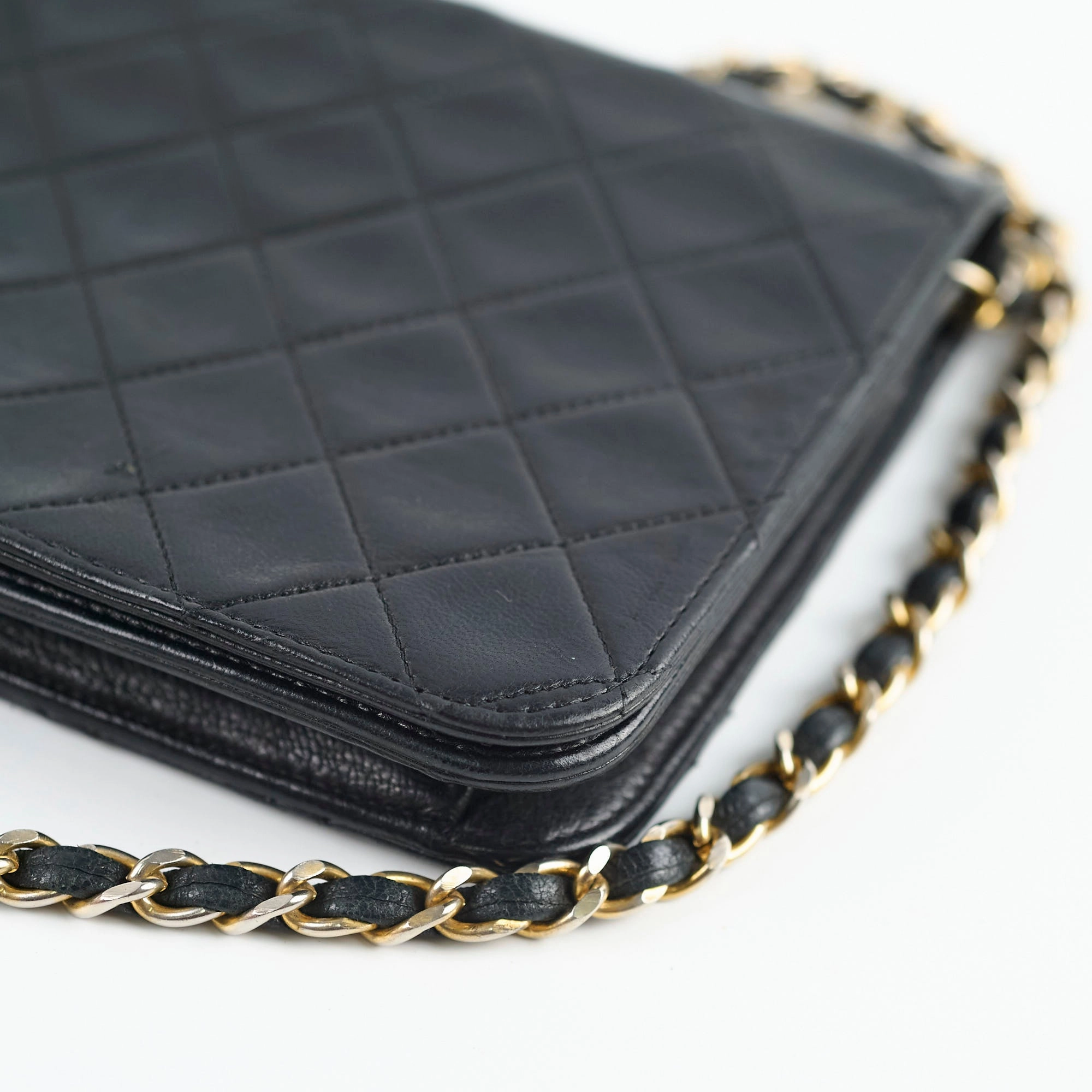 Chanel Vintage Lambskin Flap Bag Black
