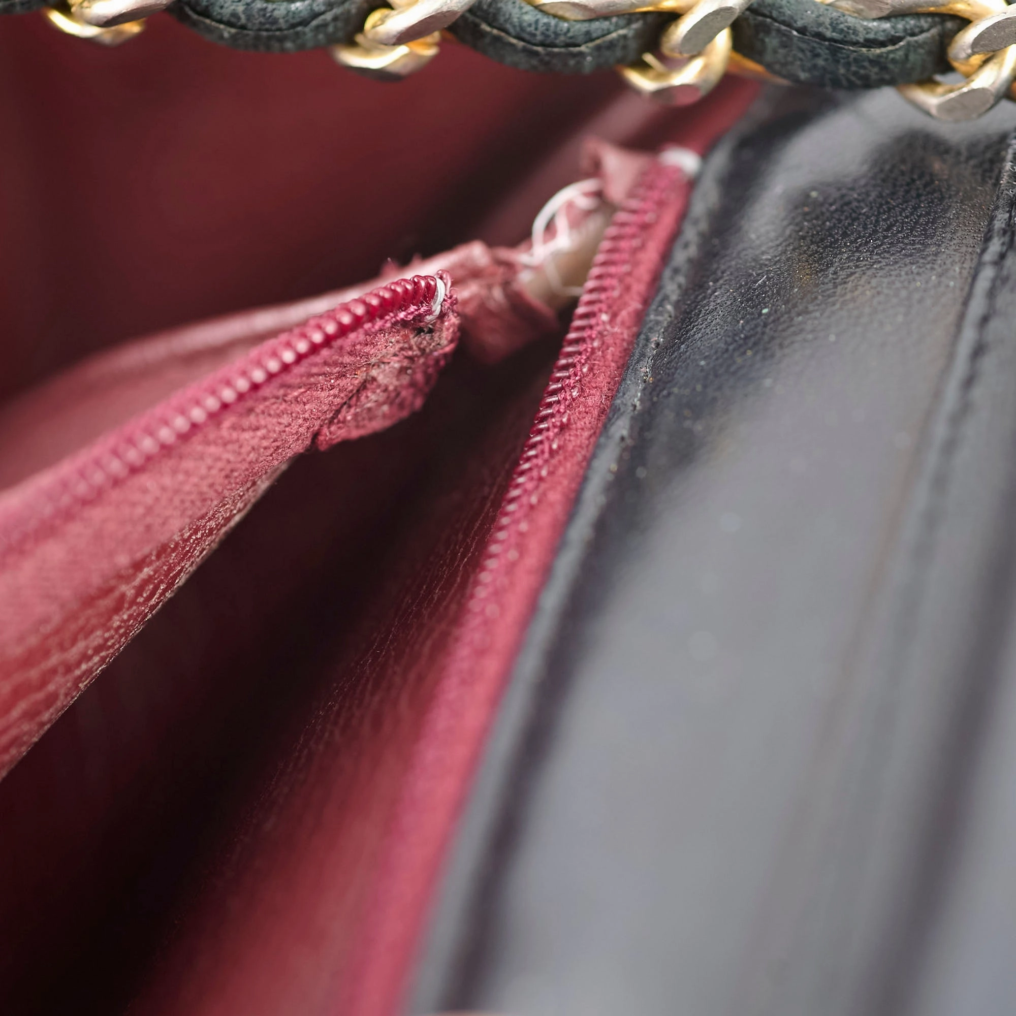 Chanel Vintage Lambskin Flap Bag Black