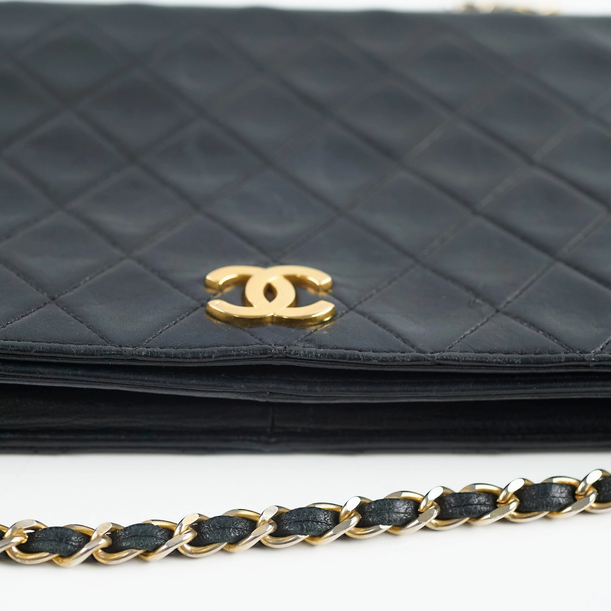 Chanel Vintage Lambskin Flap Bag Black