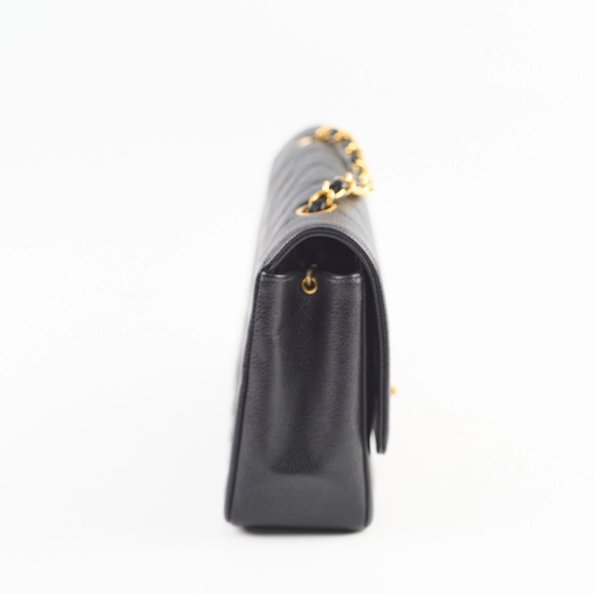 Chanel Vintage Medium Caviar Diana Bag Black
