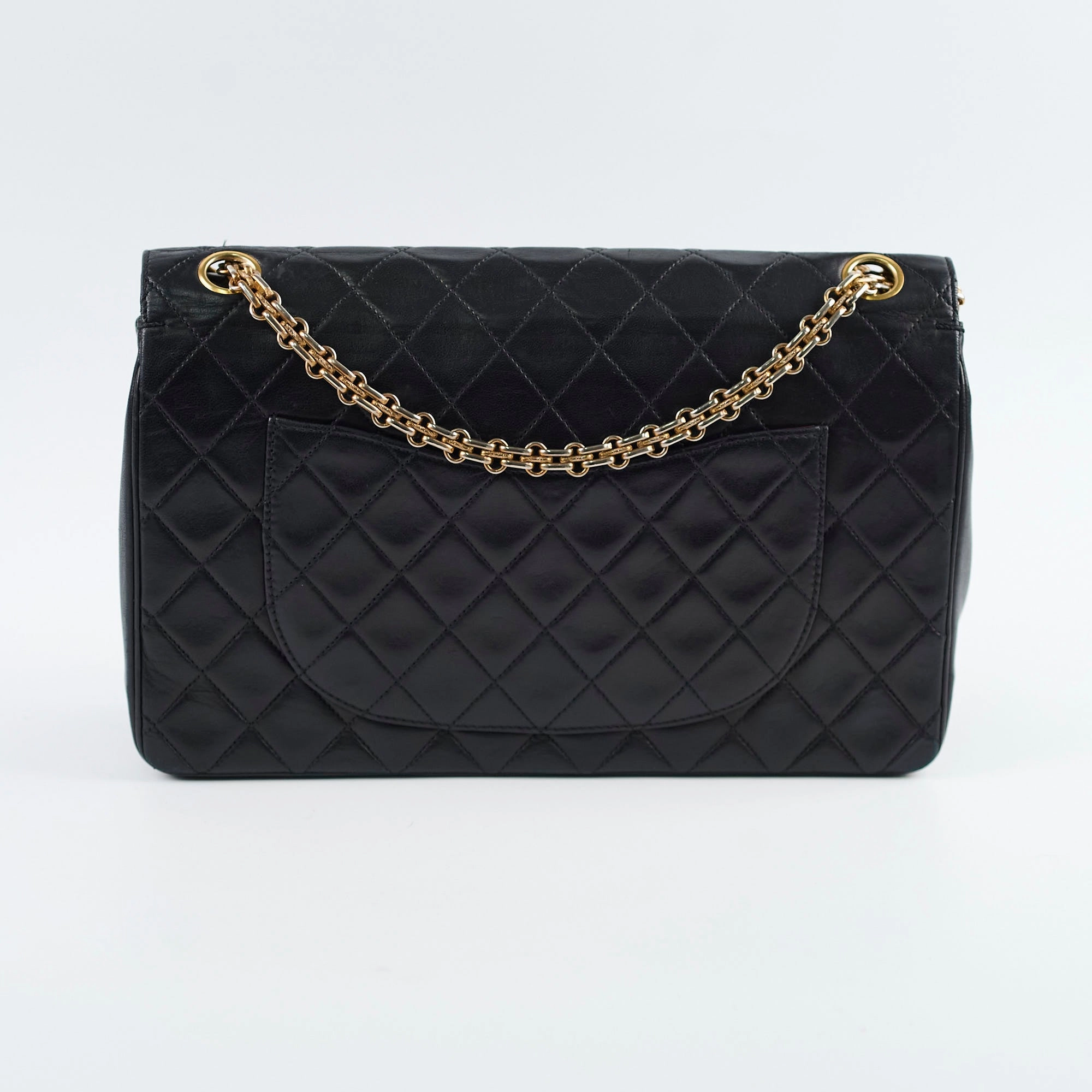 Chanel Vintage Medium Classic Flap Bag Black
