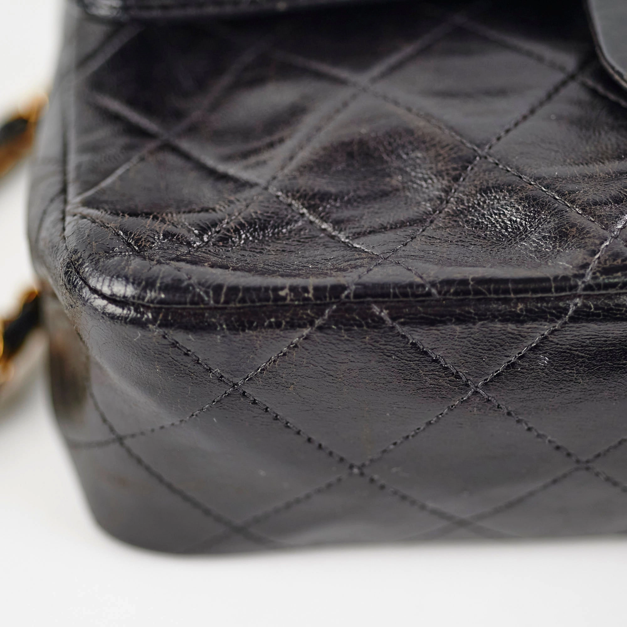 Chanel Vintage Small Classic Flap Lambskin Black - Series 2