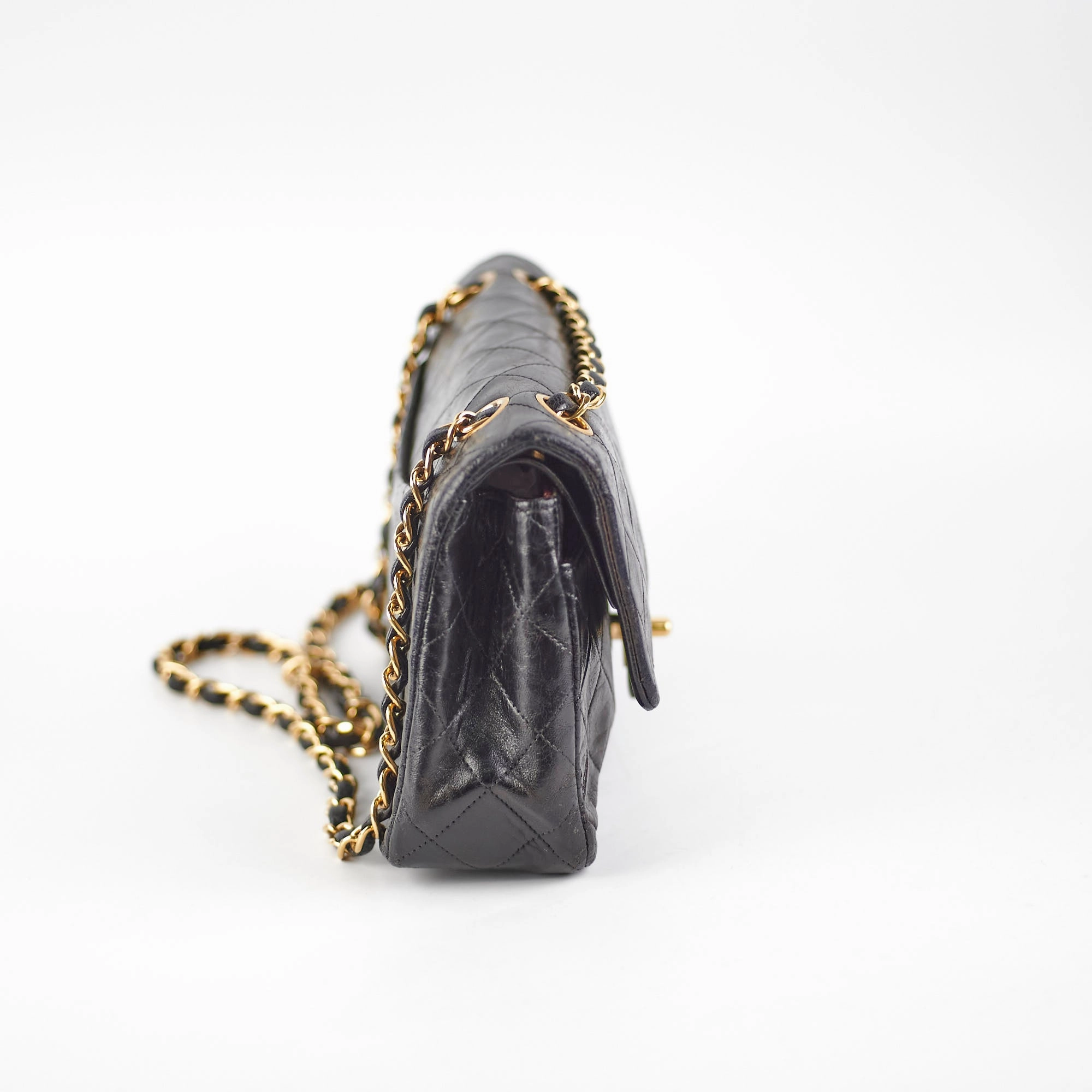 Chanel Vintage Small Classic Flap Lambskin Black - Series 2