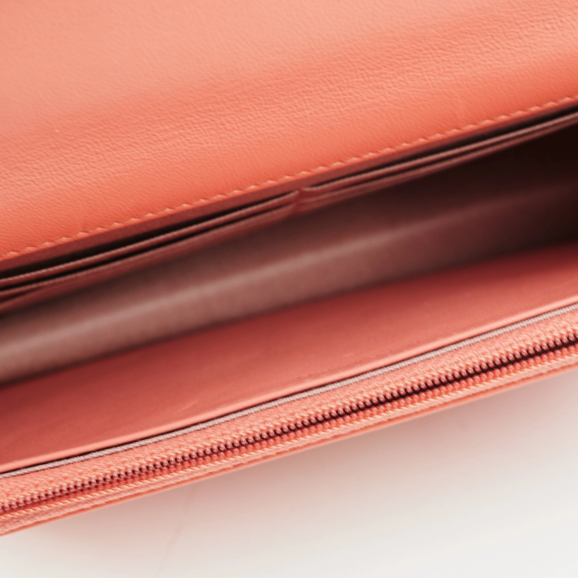 Chanel Wallet on Chain WOC 19 Coral