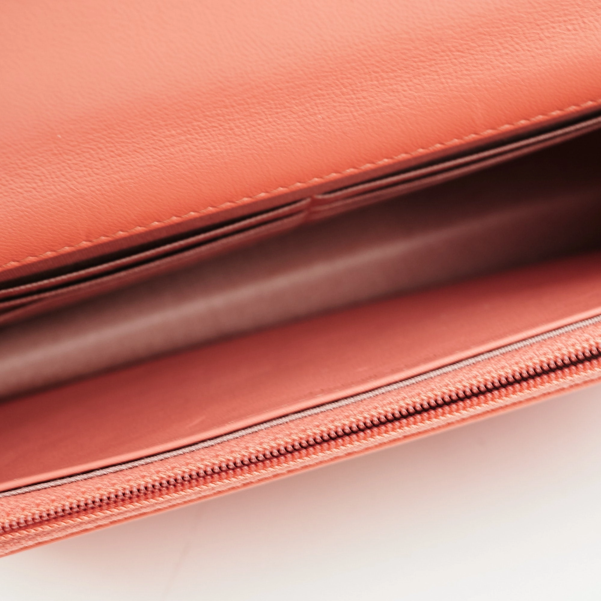 Chanel Wallet on Chain WOC 19 Coral