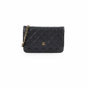 Chanel Wallet On Chain WOC Caviar Black