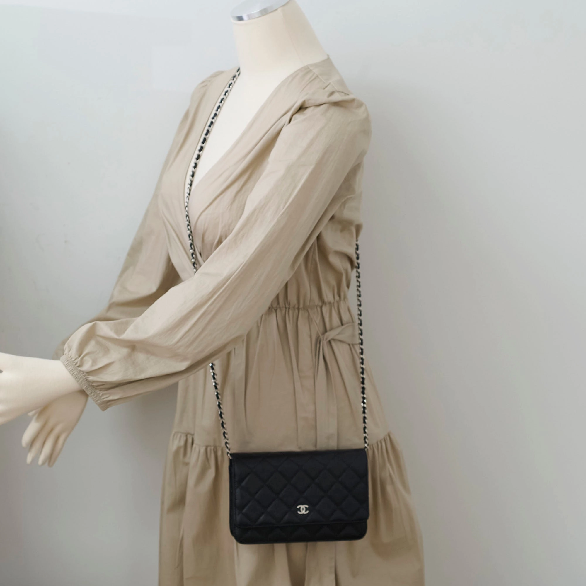 Chanel Wallet On Chain WOC Caviar Black