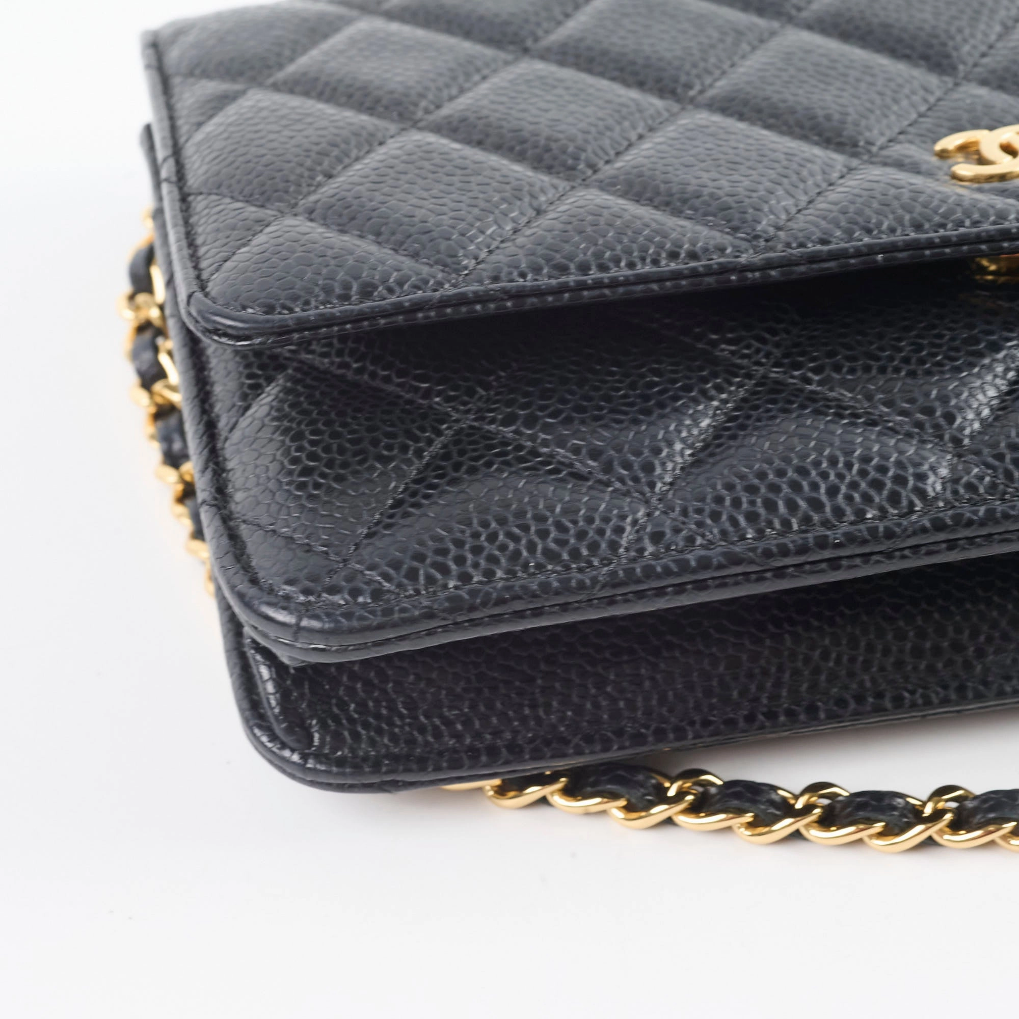 Chanel Wallet On Chain WOC Caviar Black