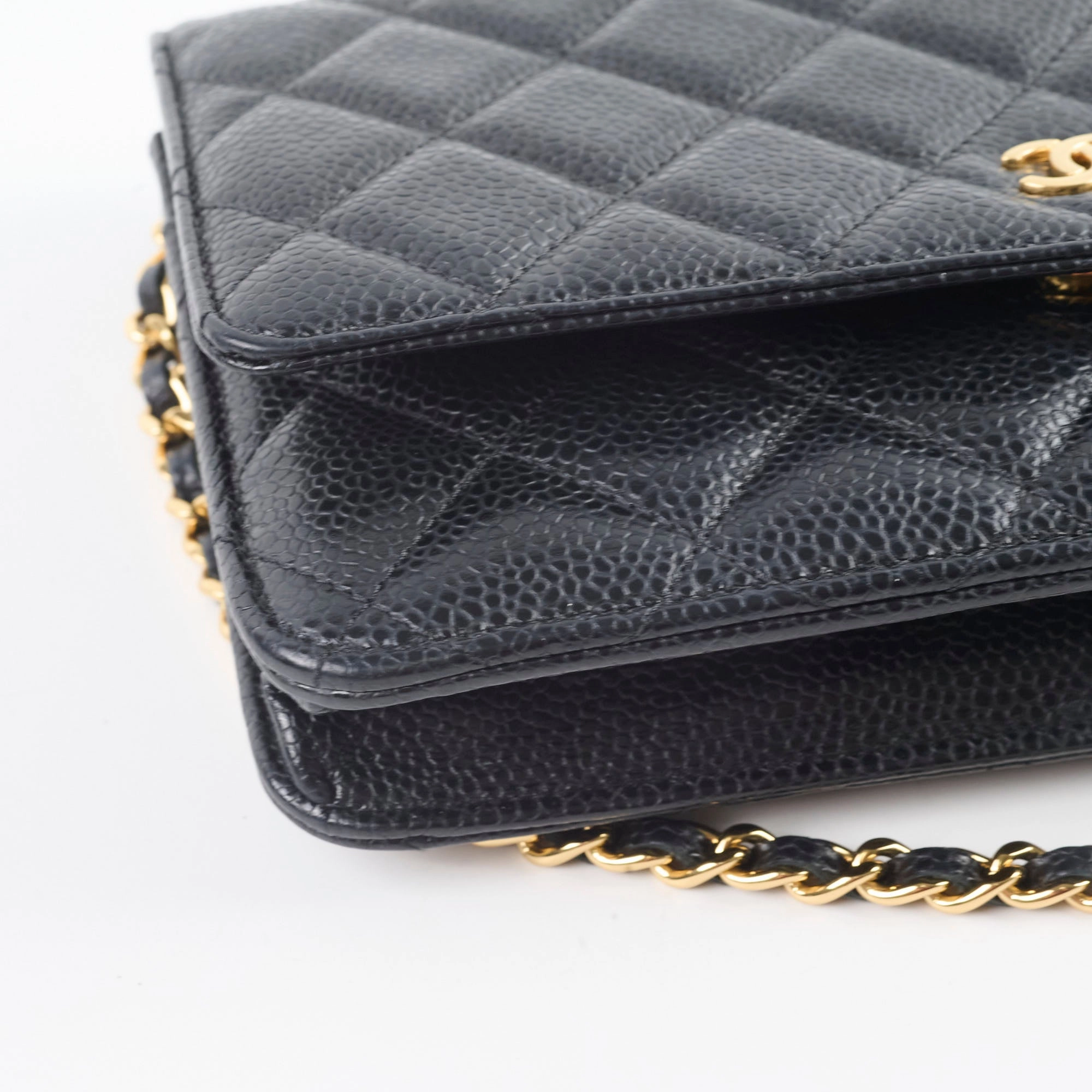 Chanel Wallet On Chain WOC Caviar Black
