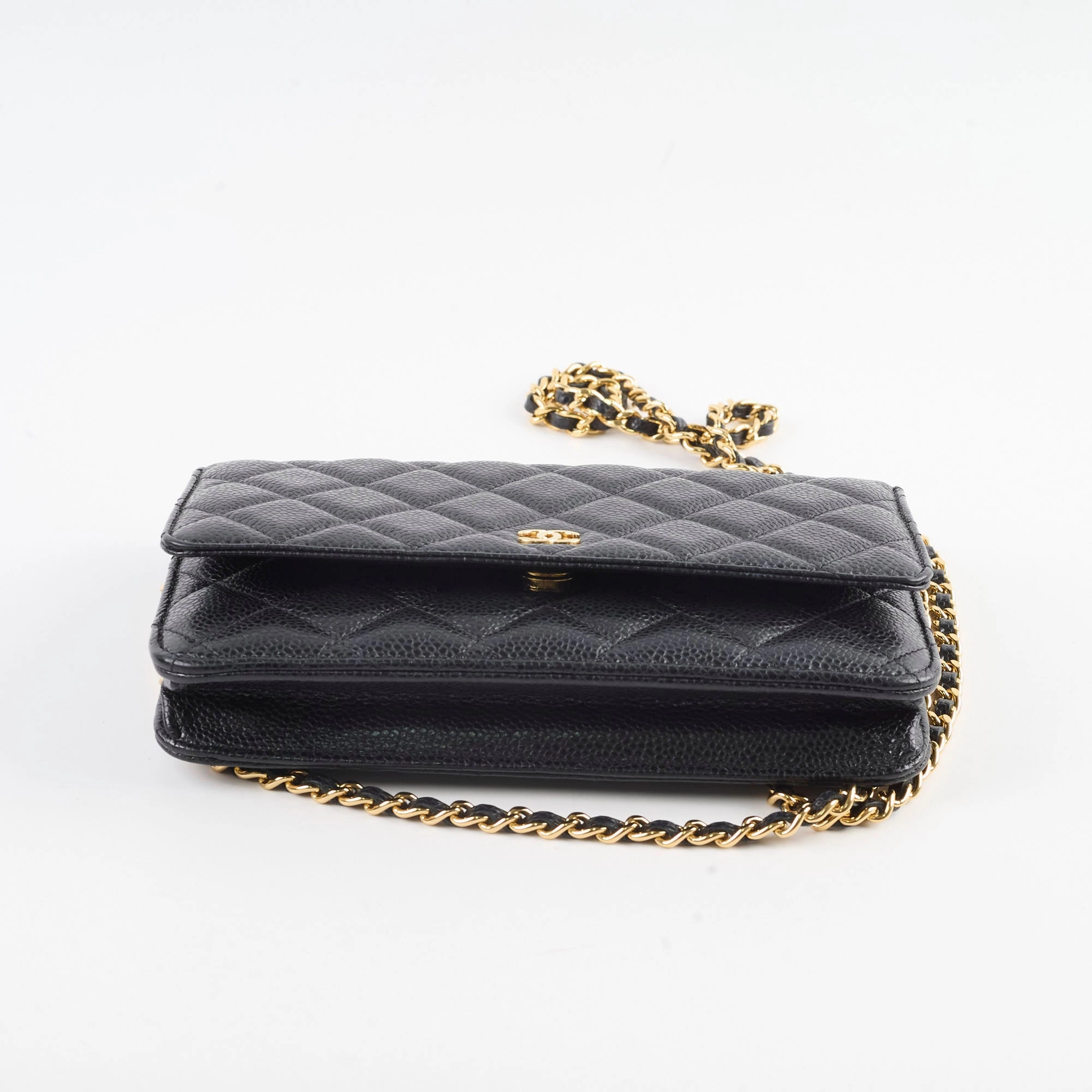 Chanel Wallet On Chain WOC Caviar Black
