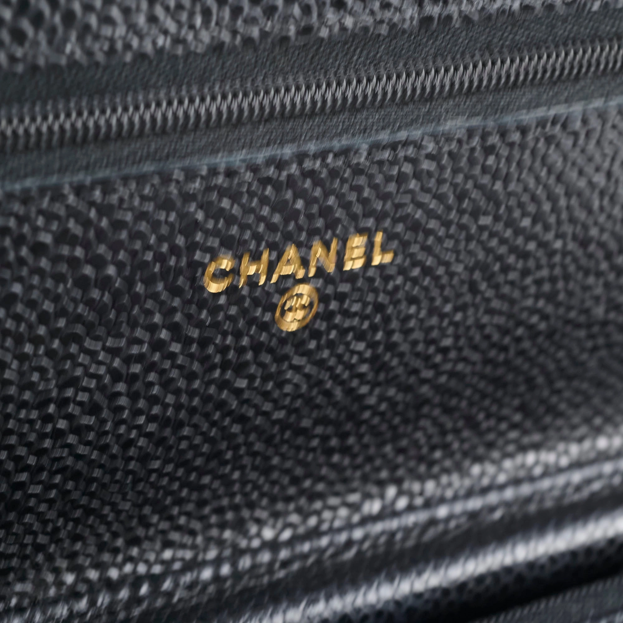 Chanel Wallet On Chain WOC Caviar Black