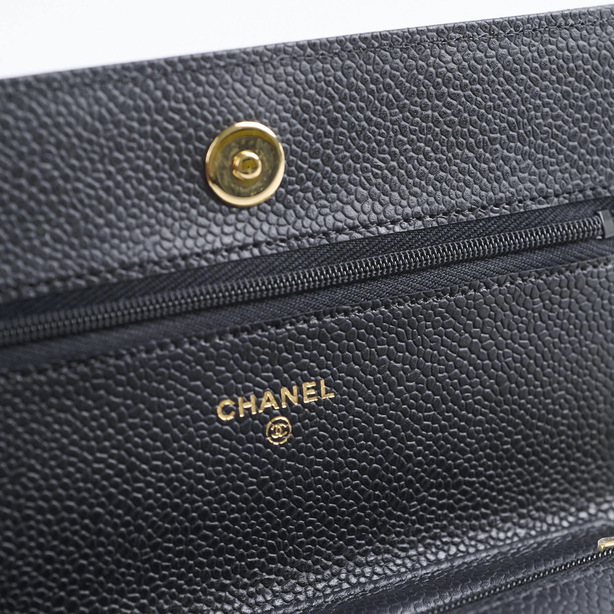 Chanel Wallet On Chain WOC Caviar Black GHW