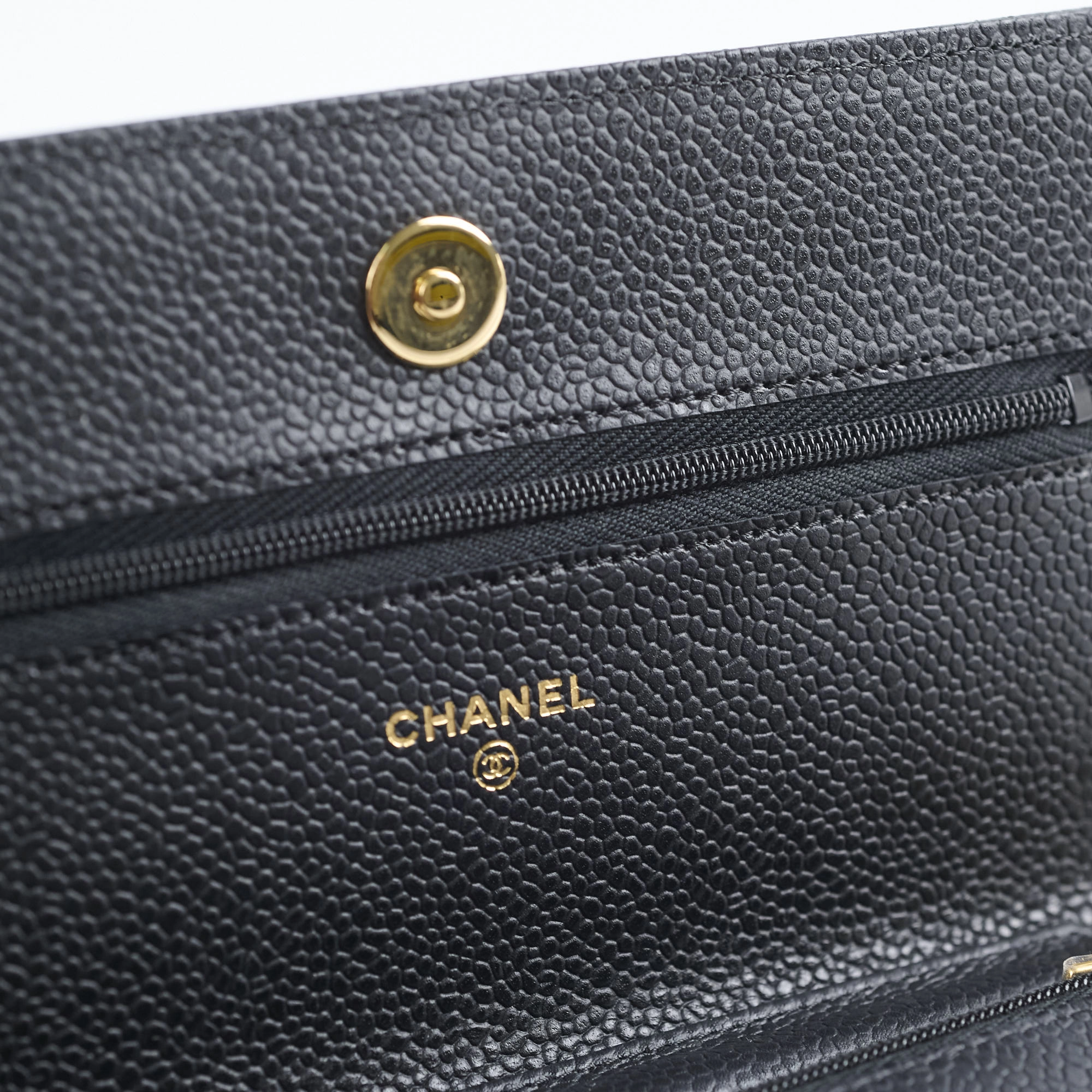 Chanel Wallet On Chain WOC Caviar Black GHW