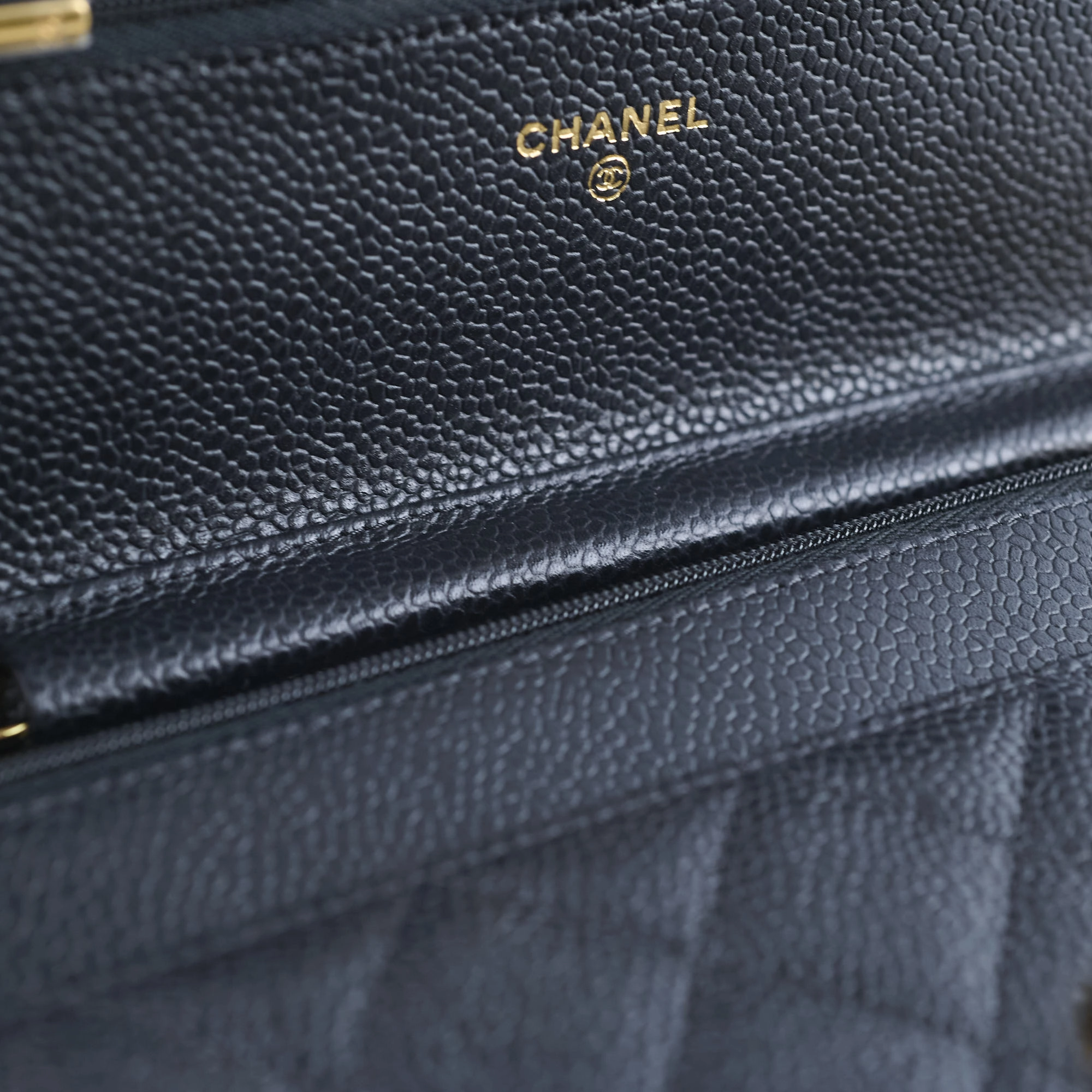 Chanel Wallet On Chain WOC Caviar Black GHW