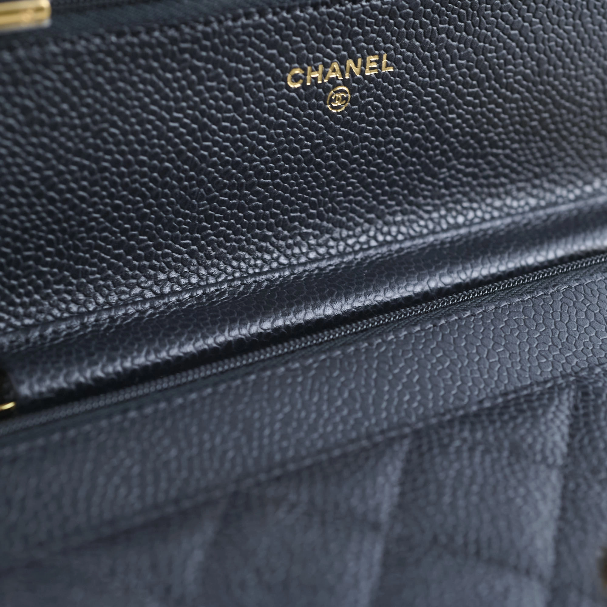 Chanel Wallet On Chain WOC Caviar Black GHW