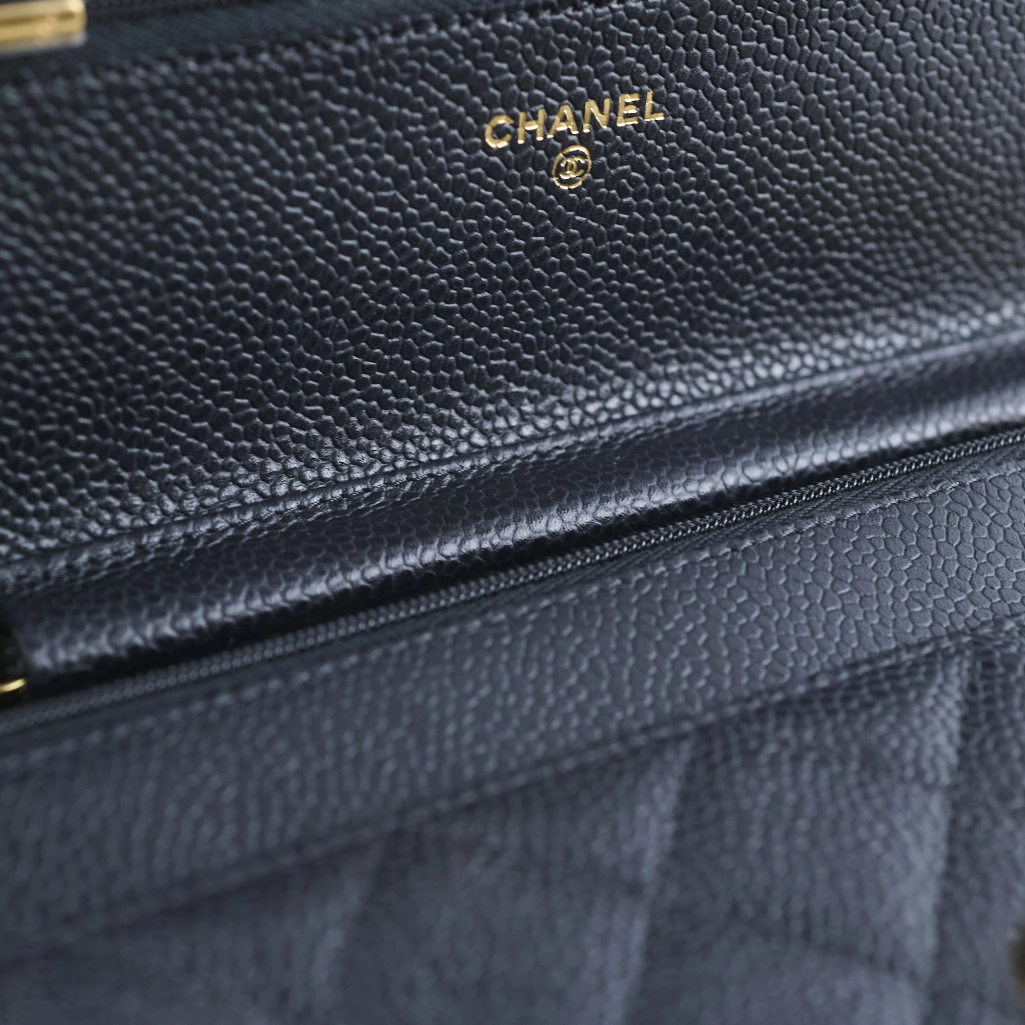 Chanel Wallet On Chain WOC Caviar Black GHW