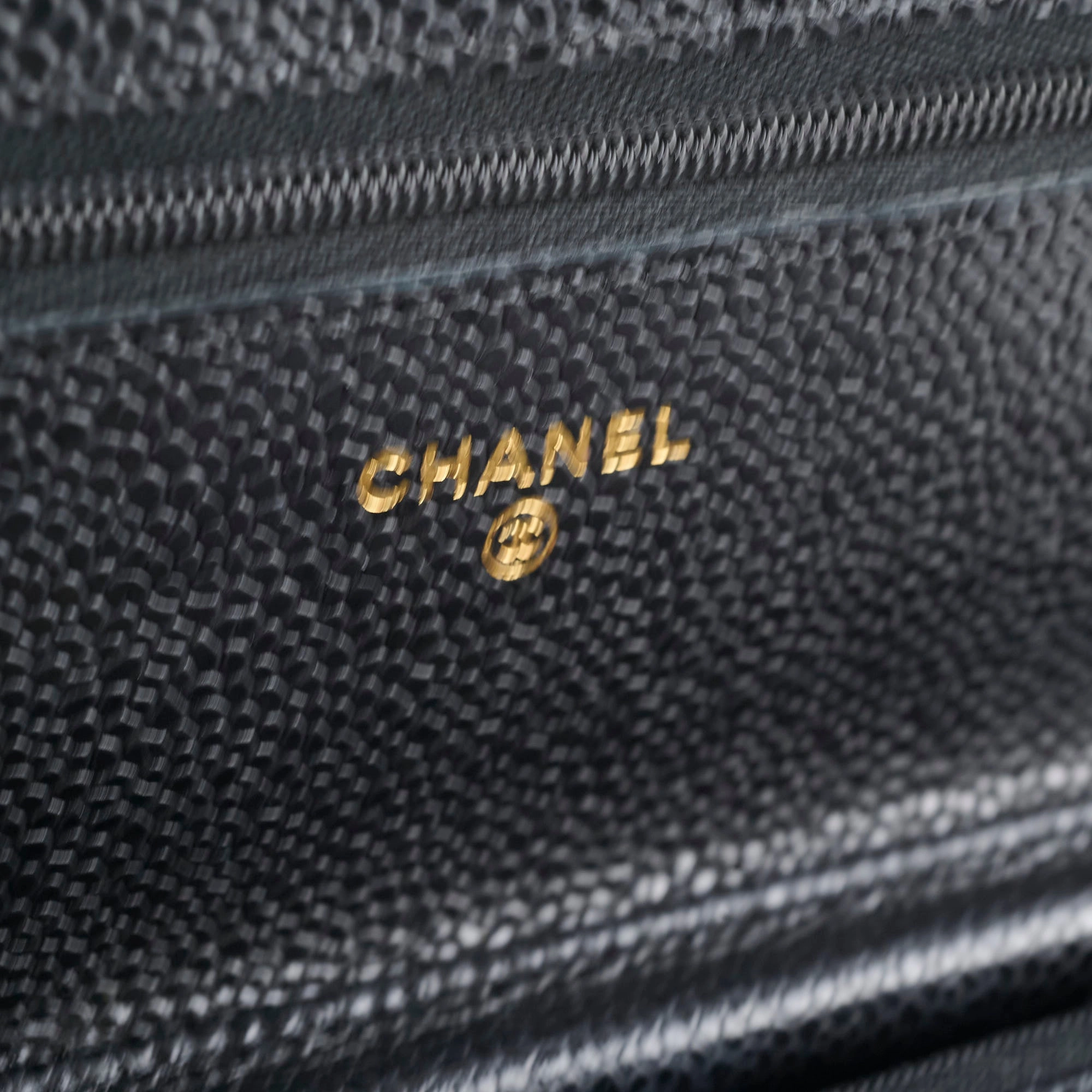 Chanel Wallet On Chain WOC Caviar Black