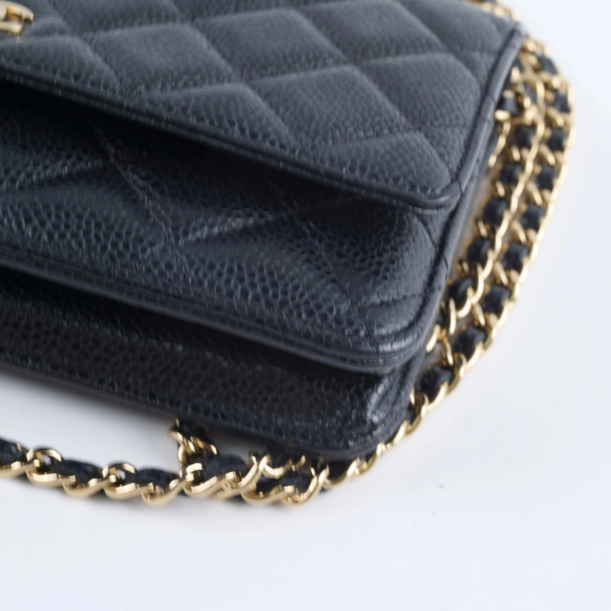 Chanel Wallet On Chain WOC Caviar Black