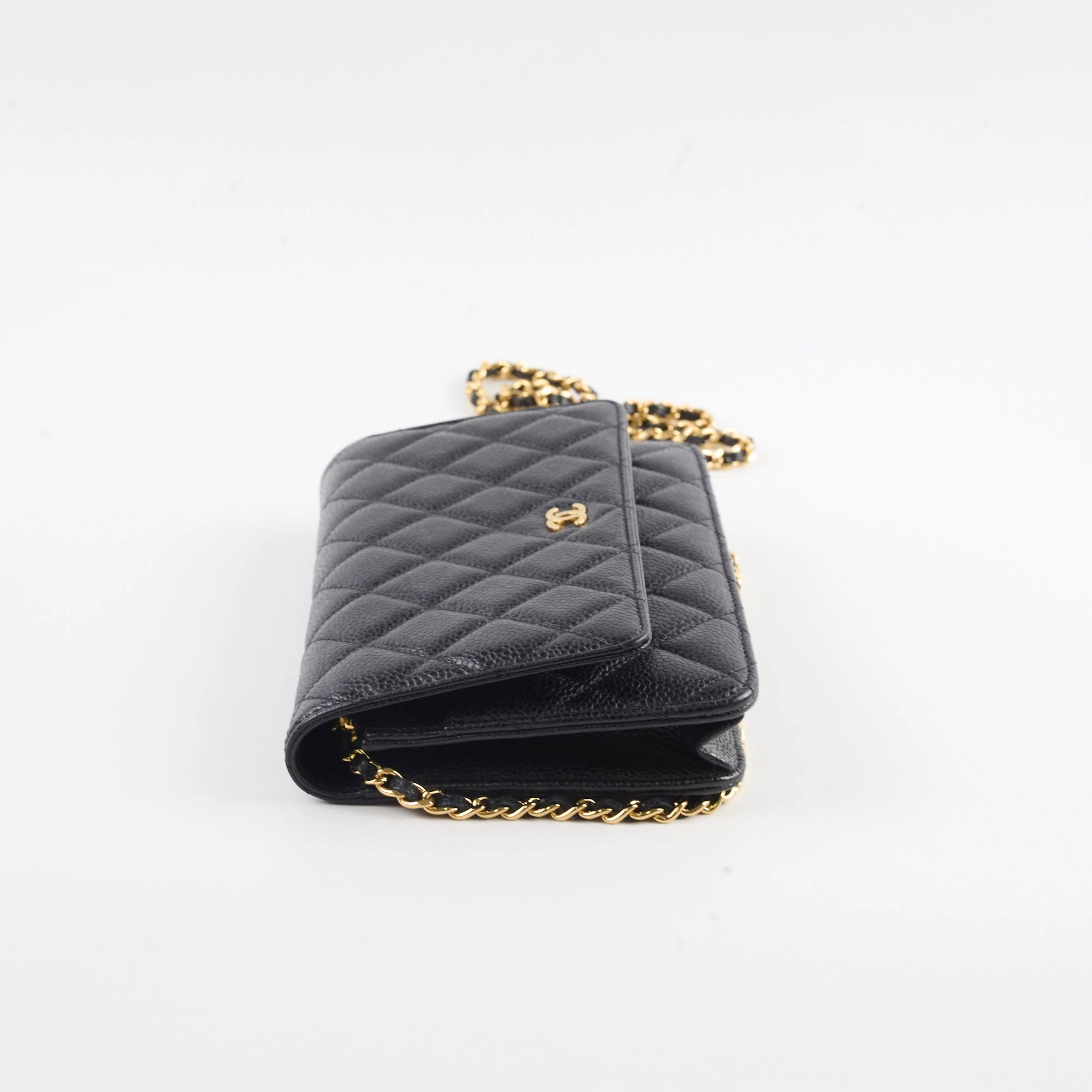 Chanel Wallet On Chain WOC Caviar Black