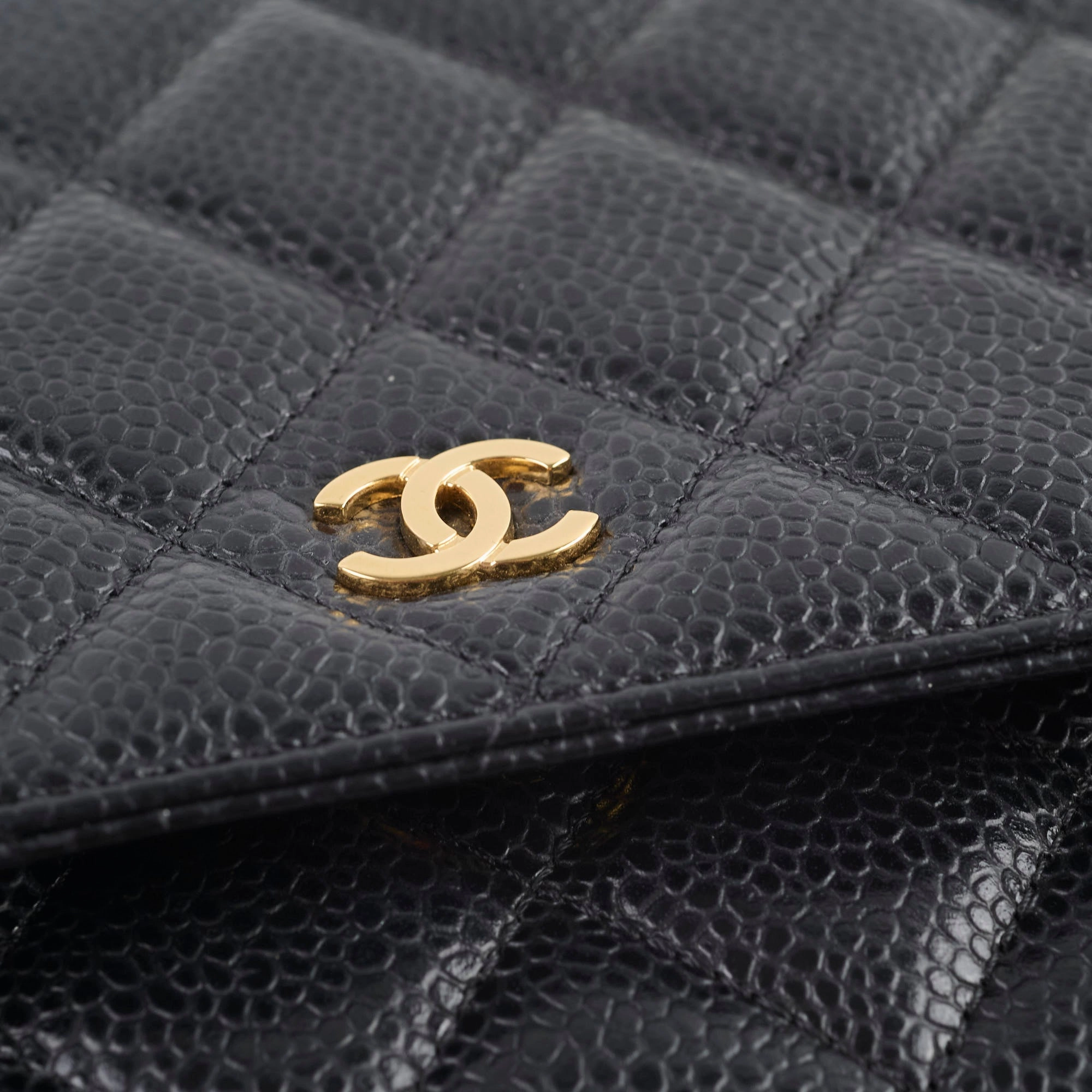 Chanel Wallet On Chain WOC Caviar Black