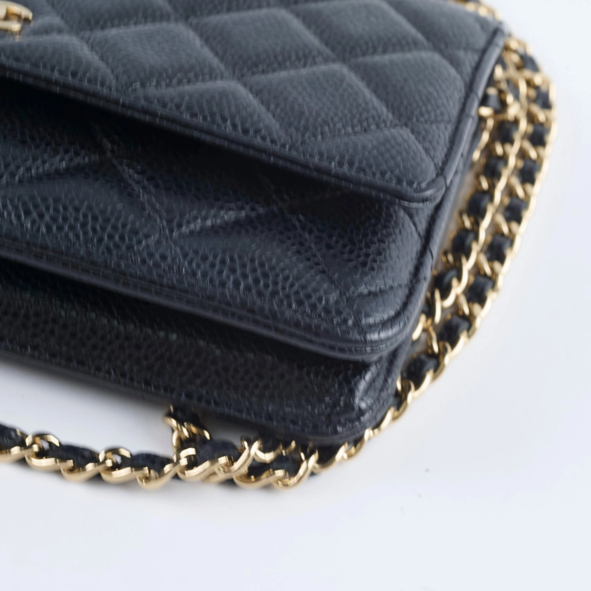 Chanel Wallet On Chain WOC Caviar Black