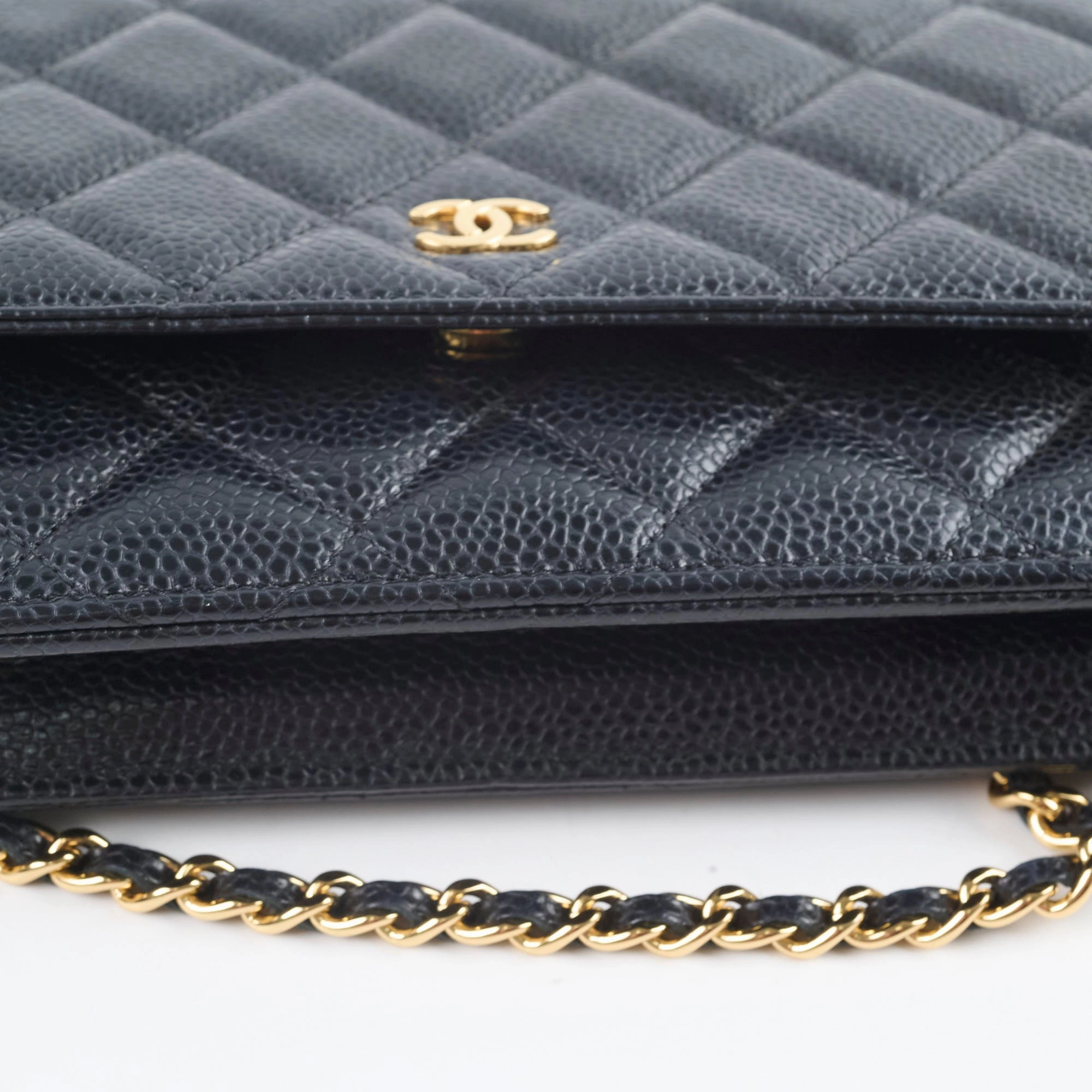 Chanel Wallet On Chain WOC Caviar Black