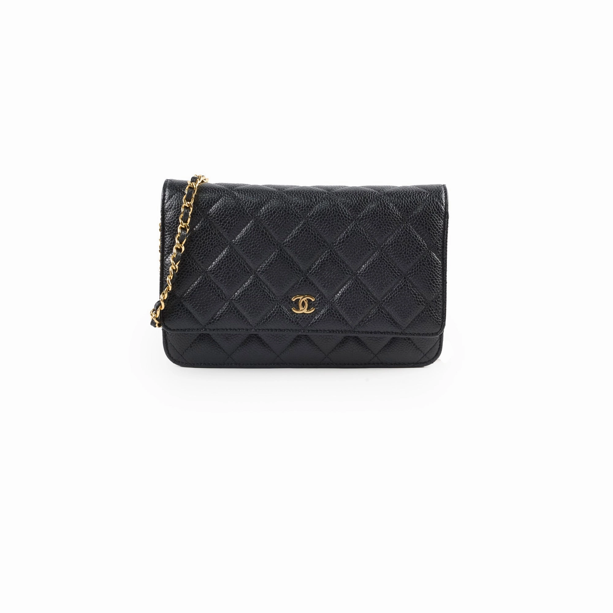 Chanel Wallet On Chain WOC Caviar Black