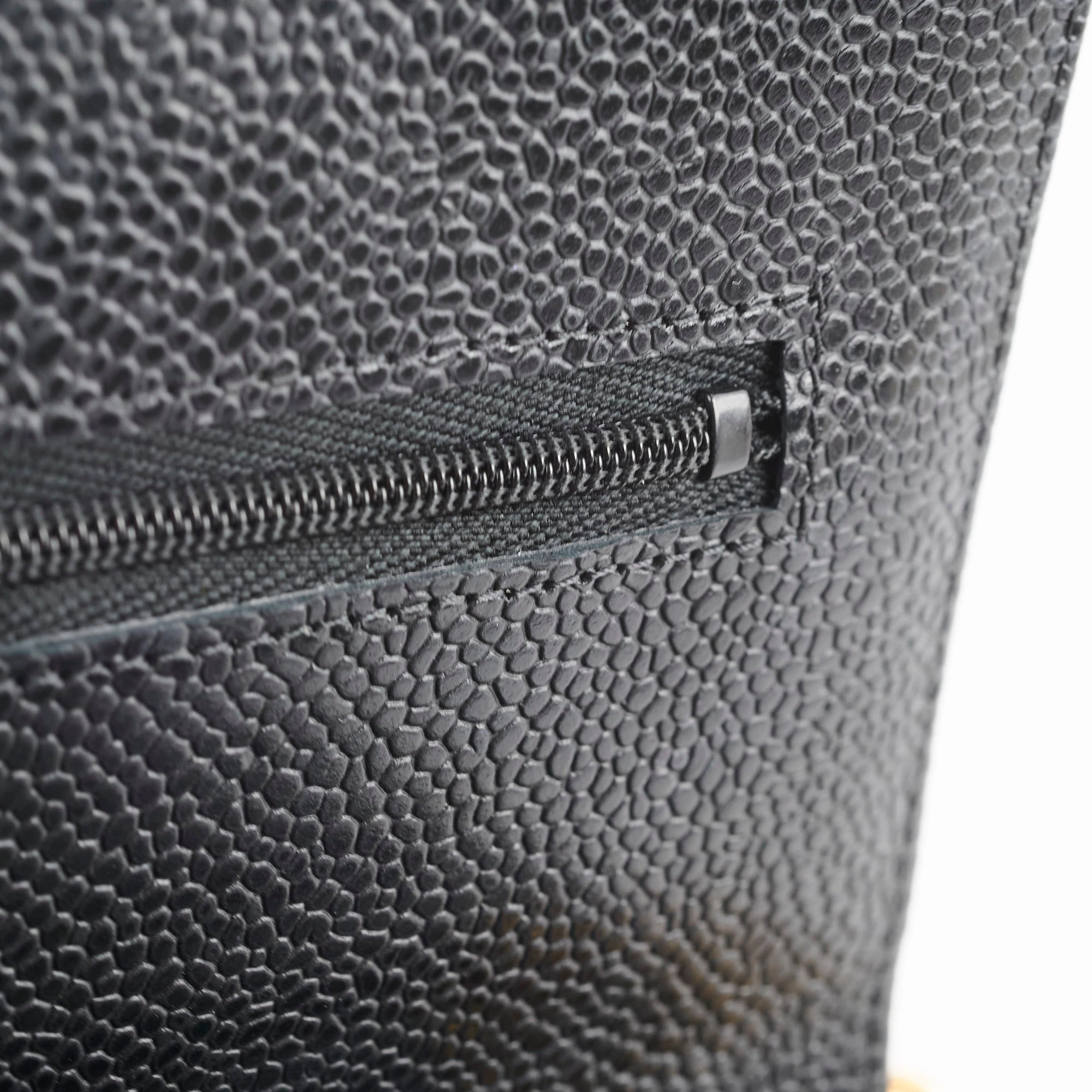 Chanel Wallet On Chain WOC Caviar Black