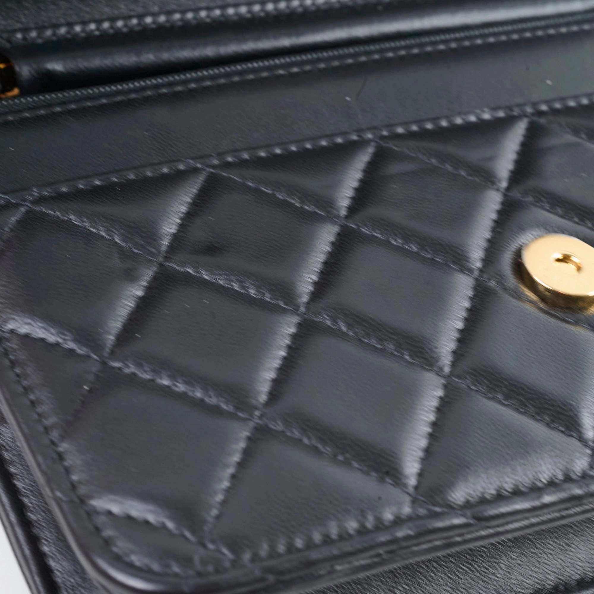 Chanel Wallet On Chain WOC Lambskin Black GHW