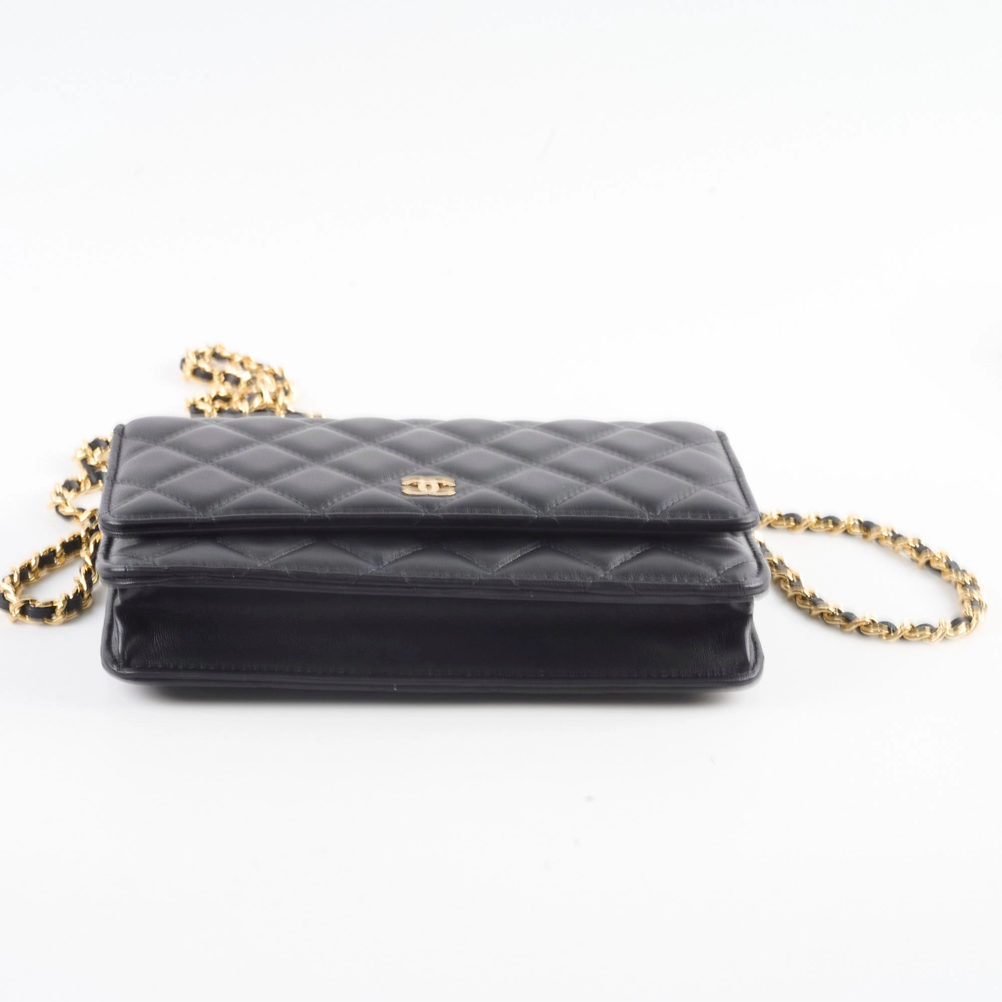 Chanel Wallet On Chain WOC Lambskin Black GHW