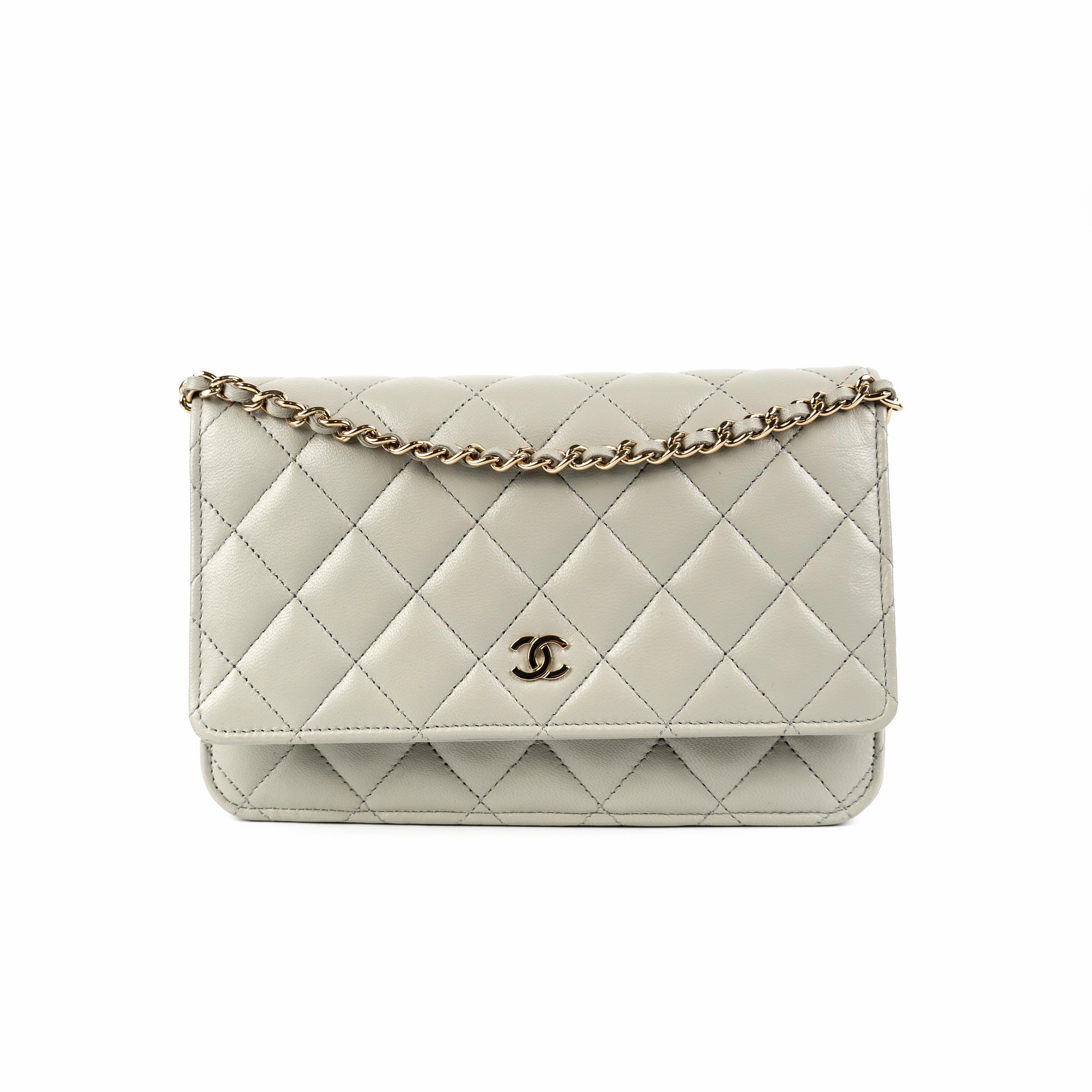 Chanel Wallet on Chain WOC Lambskin Grey (Microchipped)