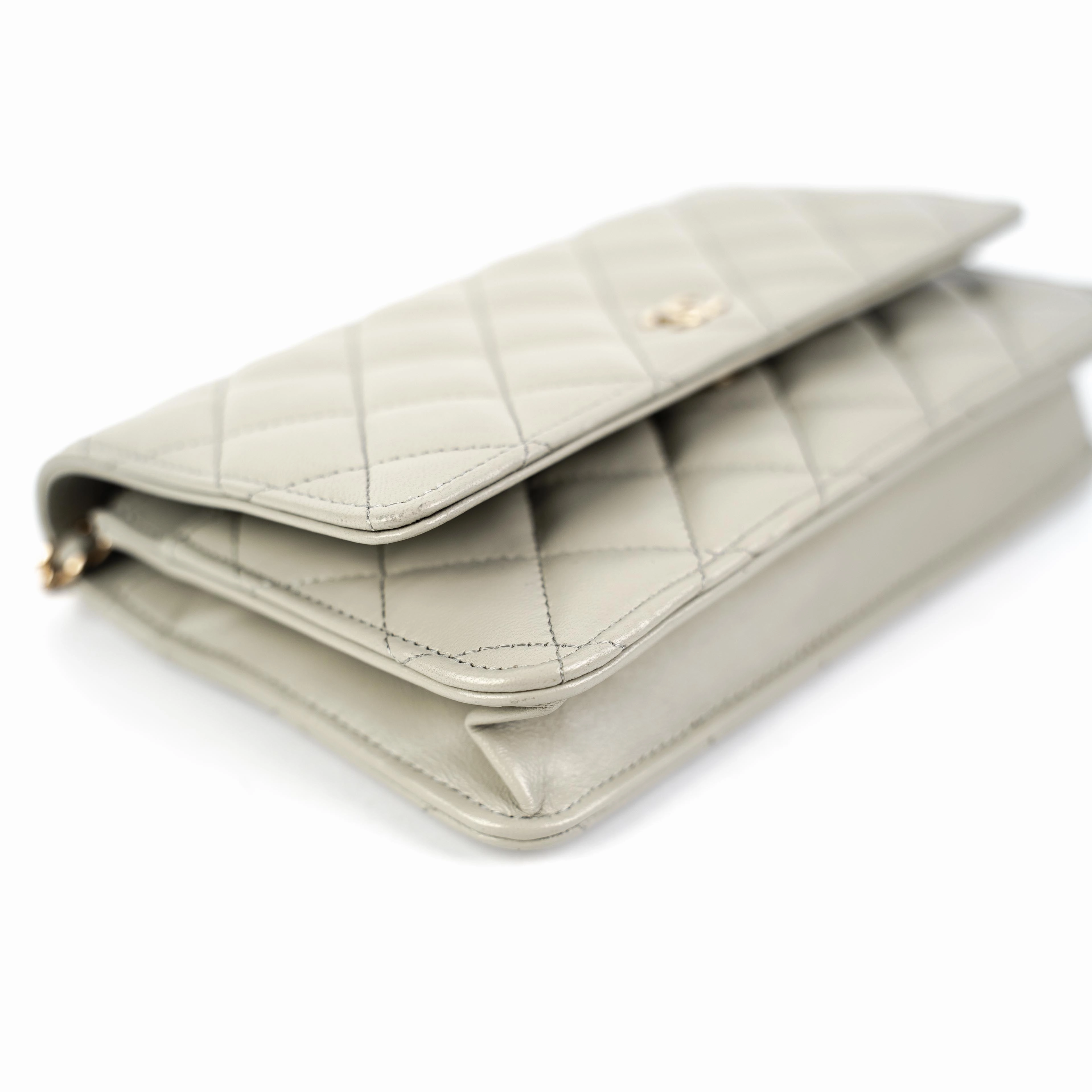 Chanel Wallet on Chain WOC Lambskin Grey (Microchipped)