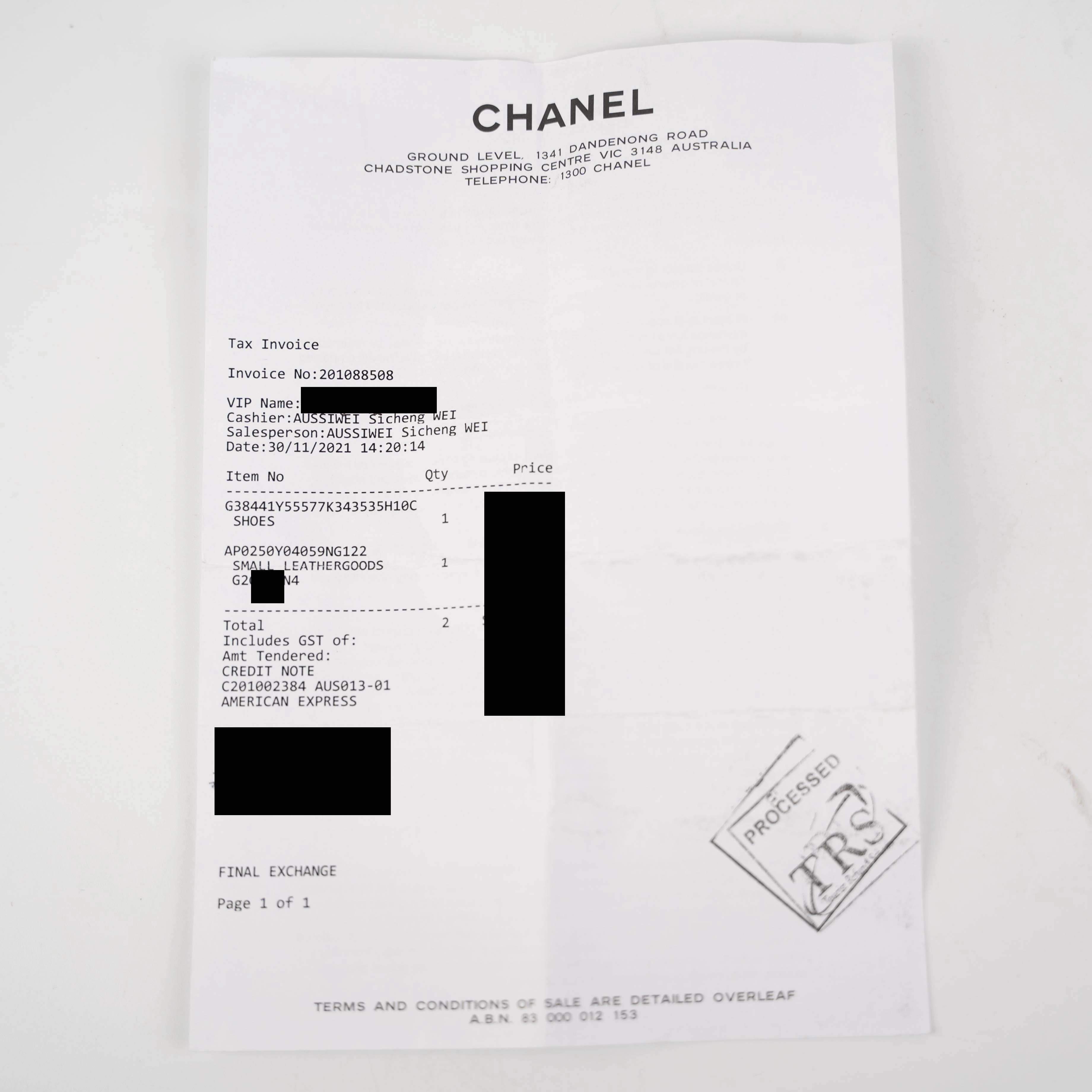 Chanel Wallet on Chain WOC Lambskin Grey (Microchipped)