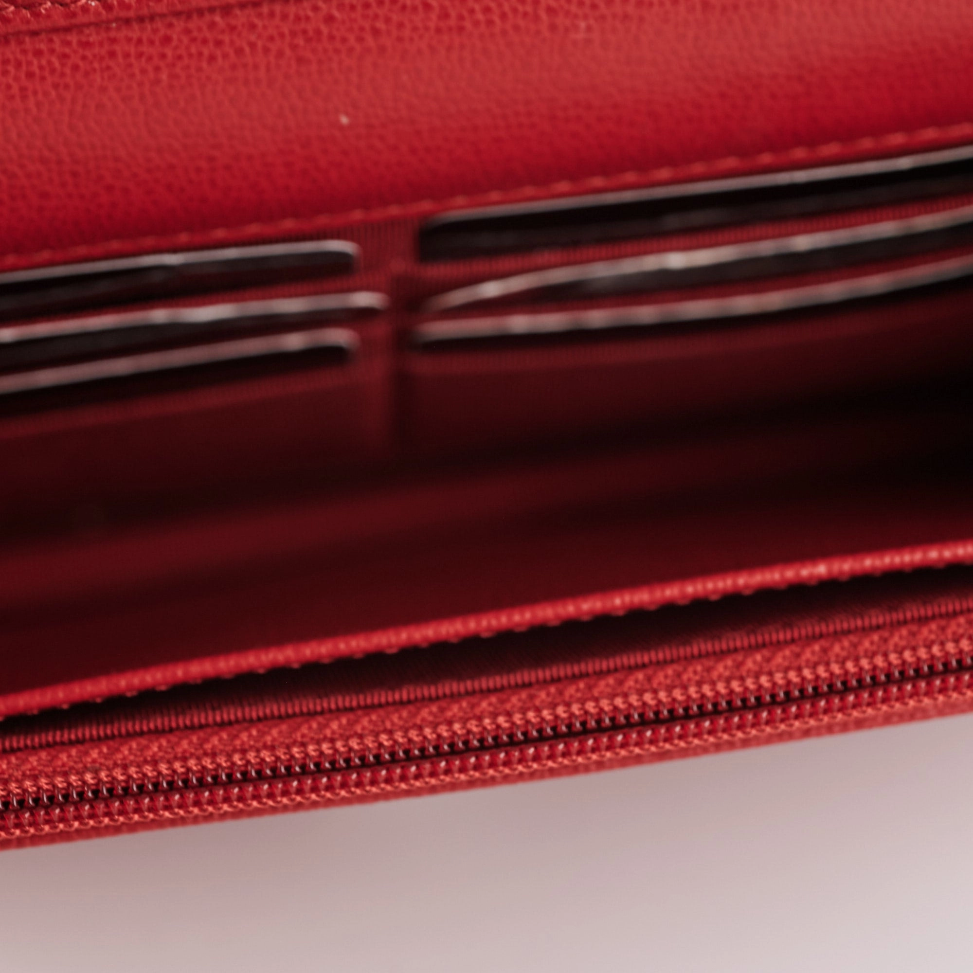 Chanel Wallet On Chain (WOC) Red