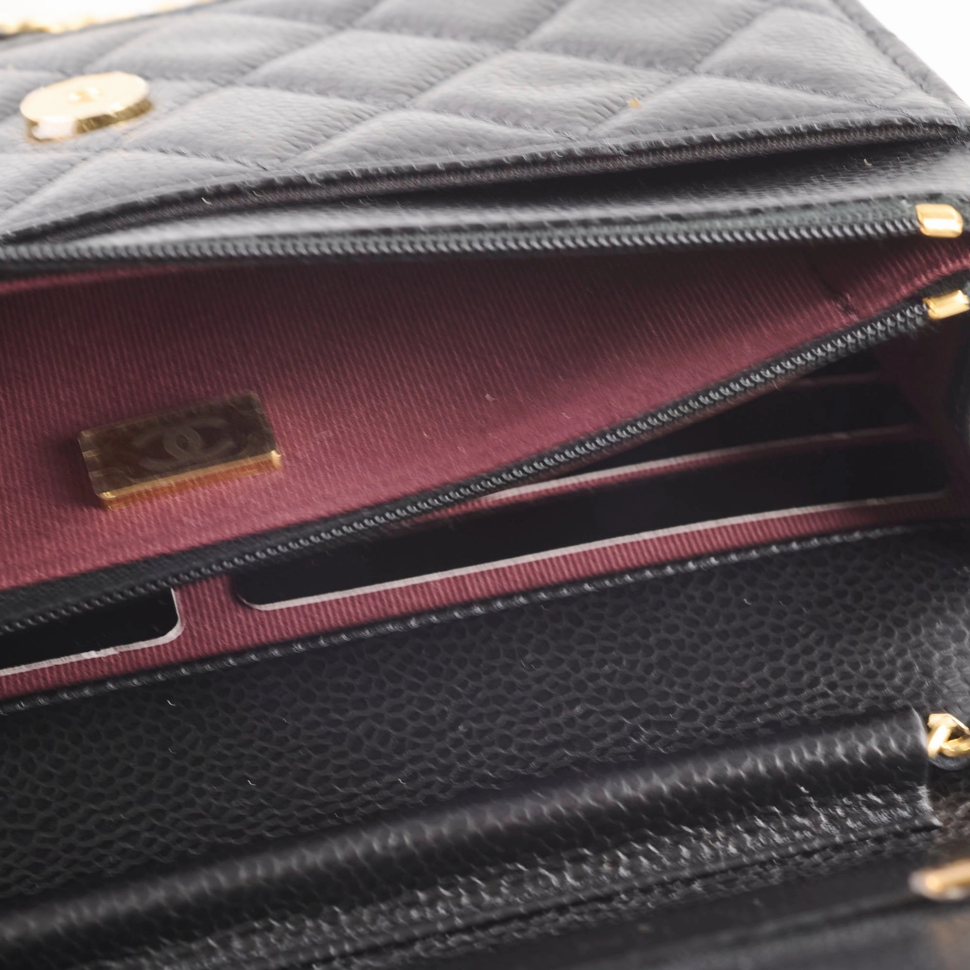 Chanel WOC Black Caviar GHW