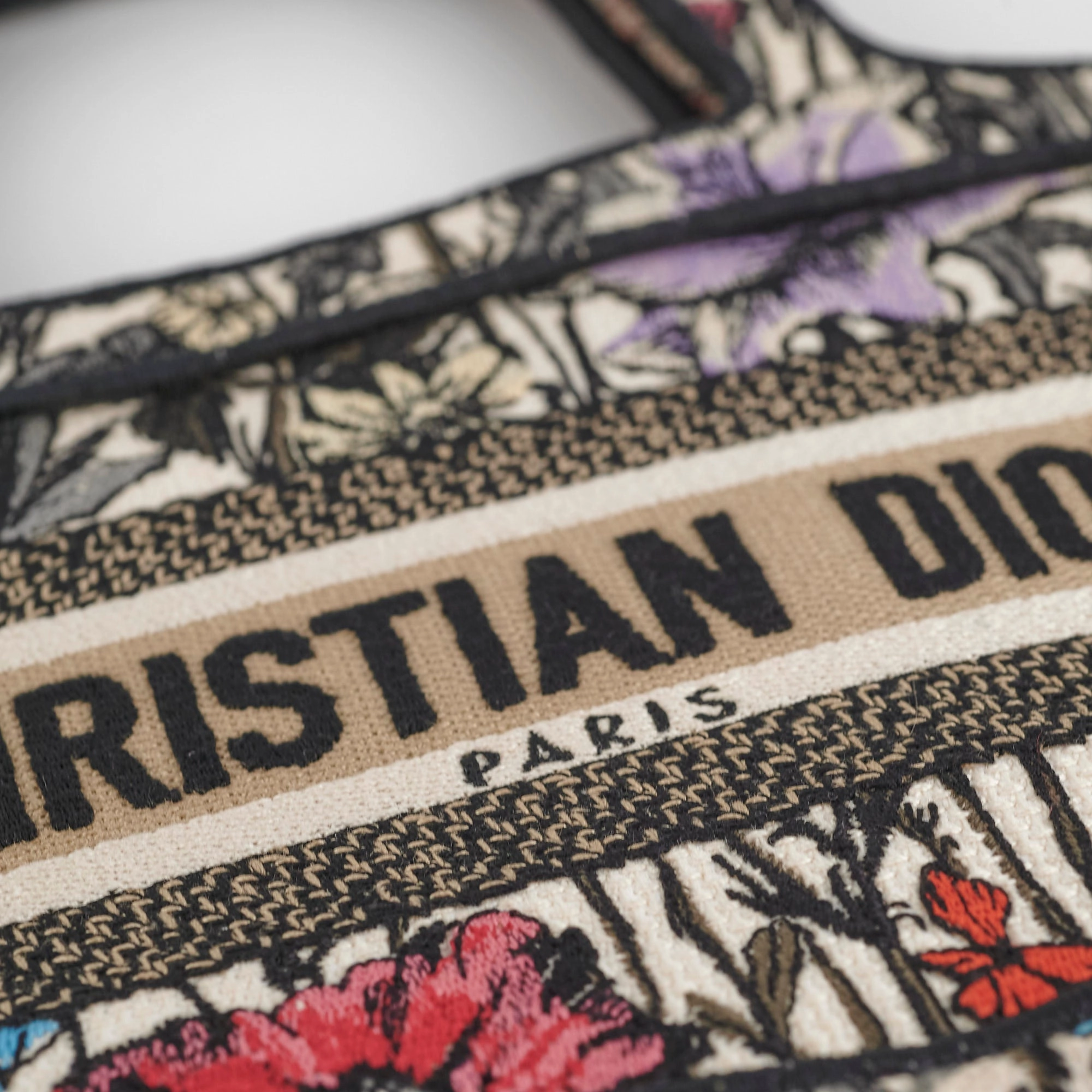 Christian Dior Book Tote Mini Floral