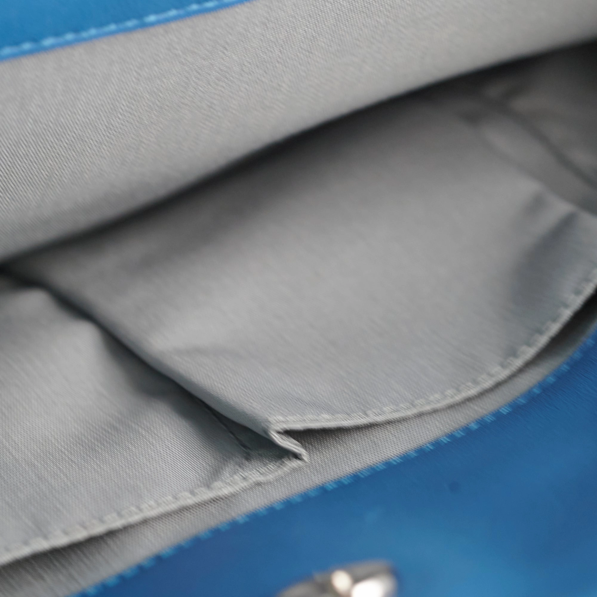 Christian Dior Cannage Leather Shopping Tote Blue