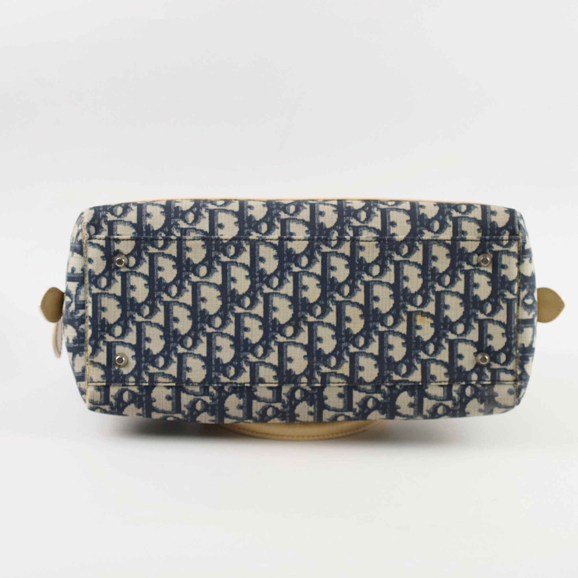 Christian Dior Canvas Trotter Bag Blue